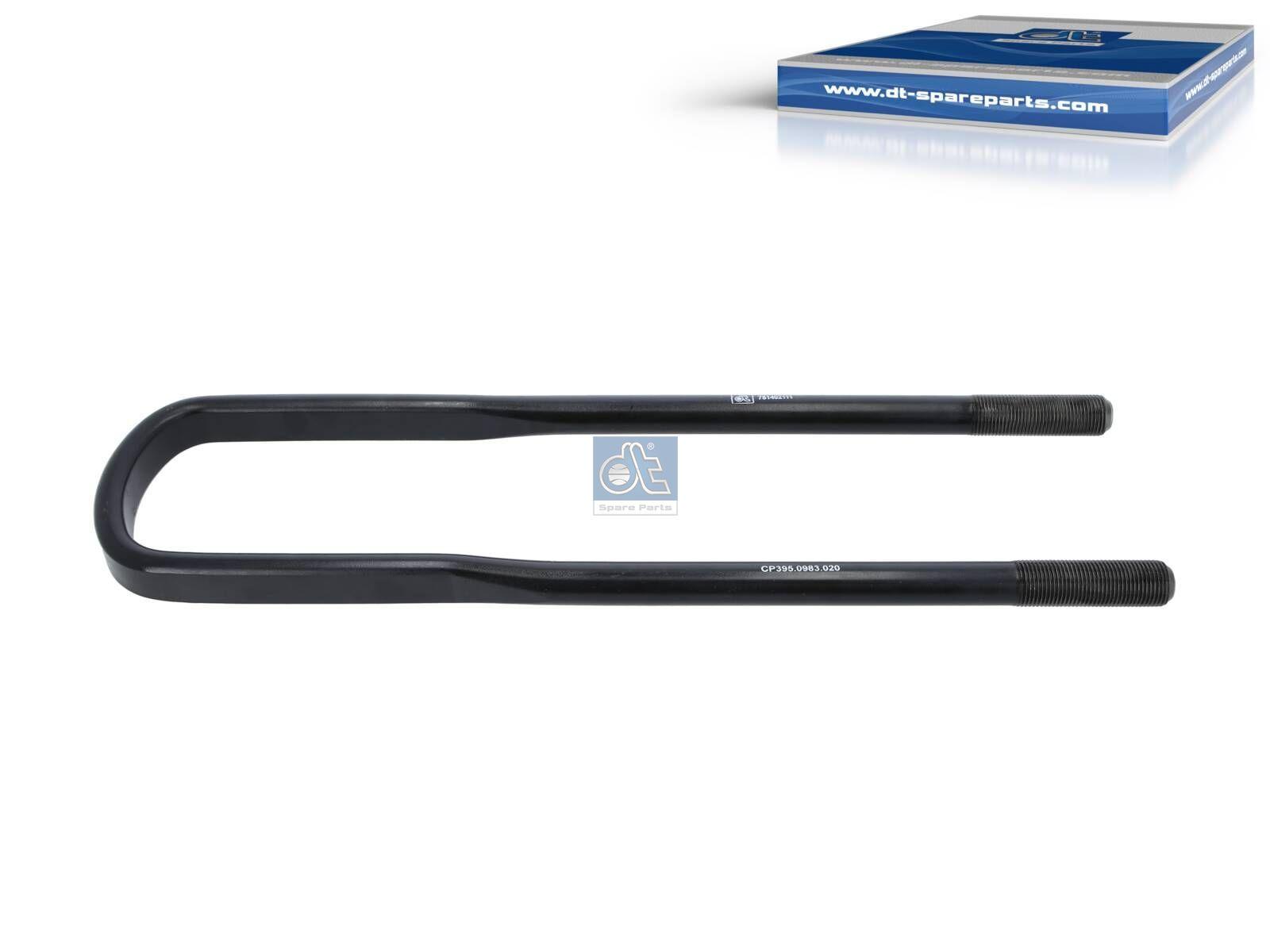 DT Spare Parts 7.11020 U-Bolzen, M24 x 2, LTh: 70 mm, L: 535 mm, w: 103 mm passend für Iveco