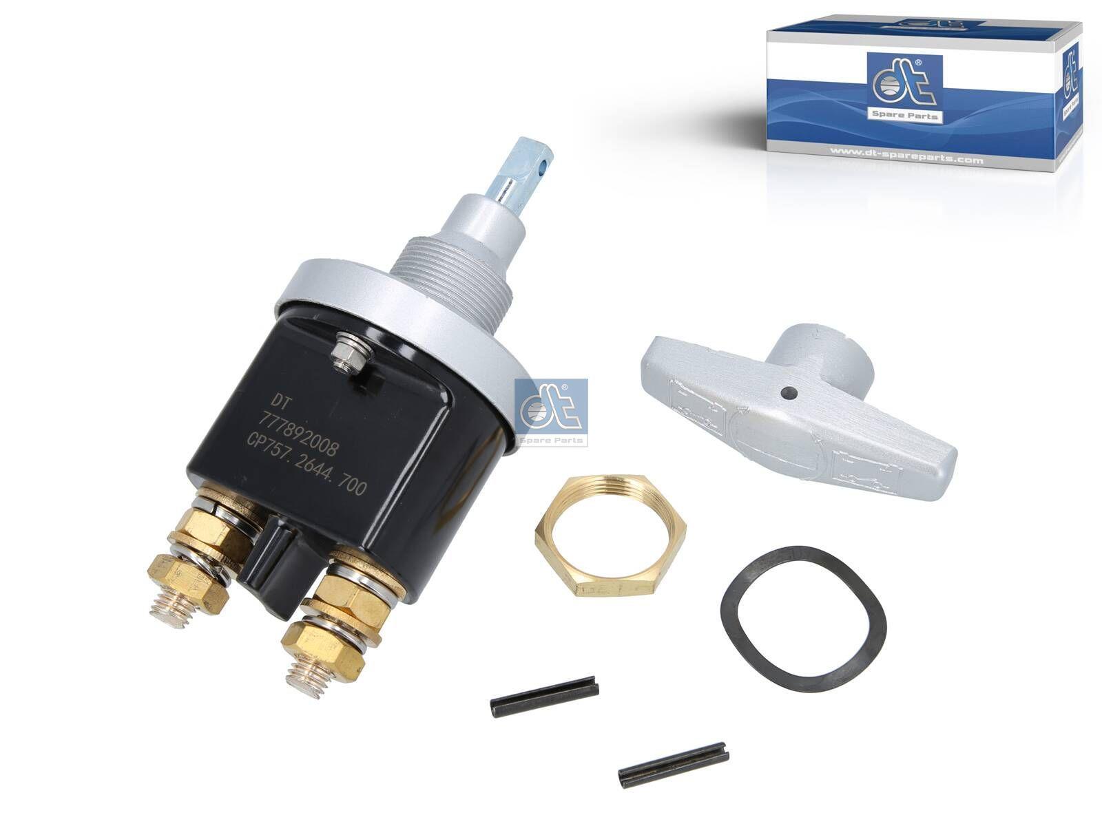 DT Spare Parts 7.25700 Batteriehauptschalter, 24 V, 250 A, M10 x 1,5 passend für Iveco