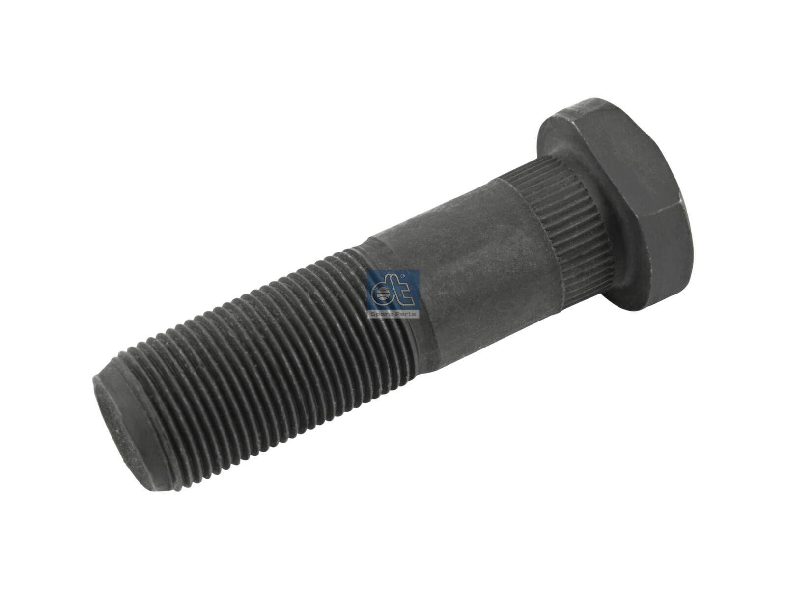 DT Spare Parts 7.32112 Radbolzen, M22 x 1,5, LTh: 40 mm, Lu: 80 mm, W1: 29,5 mm, W2: 32,5 mm, 10.9 passend für Iveco