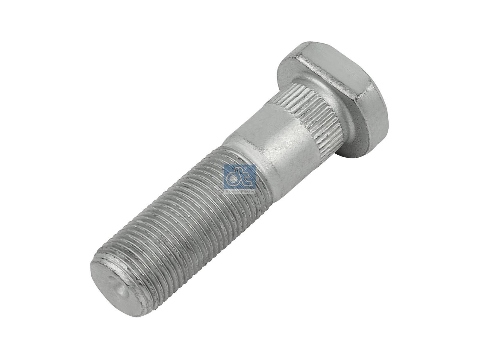 DT Spare Parts 7.32135 Radbolzen, M18 x 1,5, LTh: 40 mm, Lu: 65 mm, W1: 25,5 mm, W2: 29 mm, 10.9 passend für Iveco