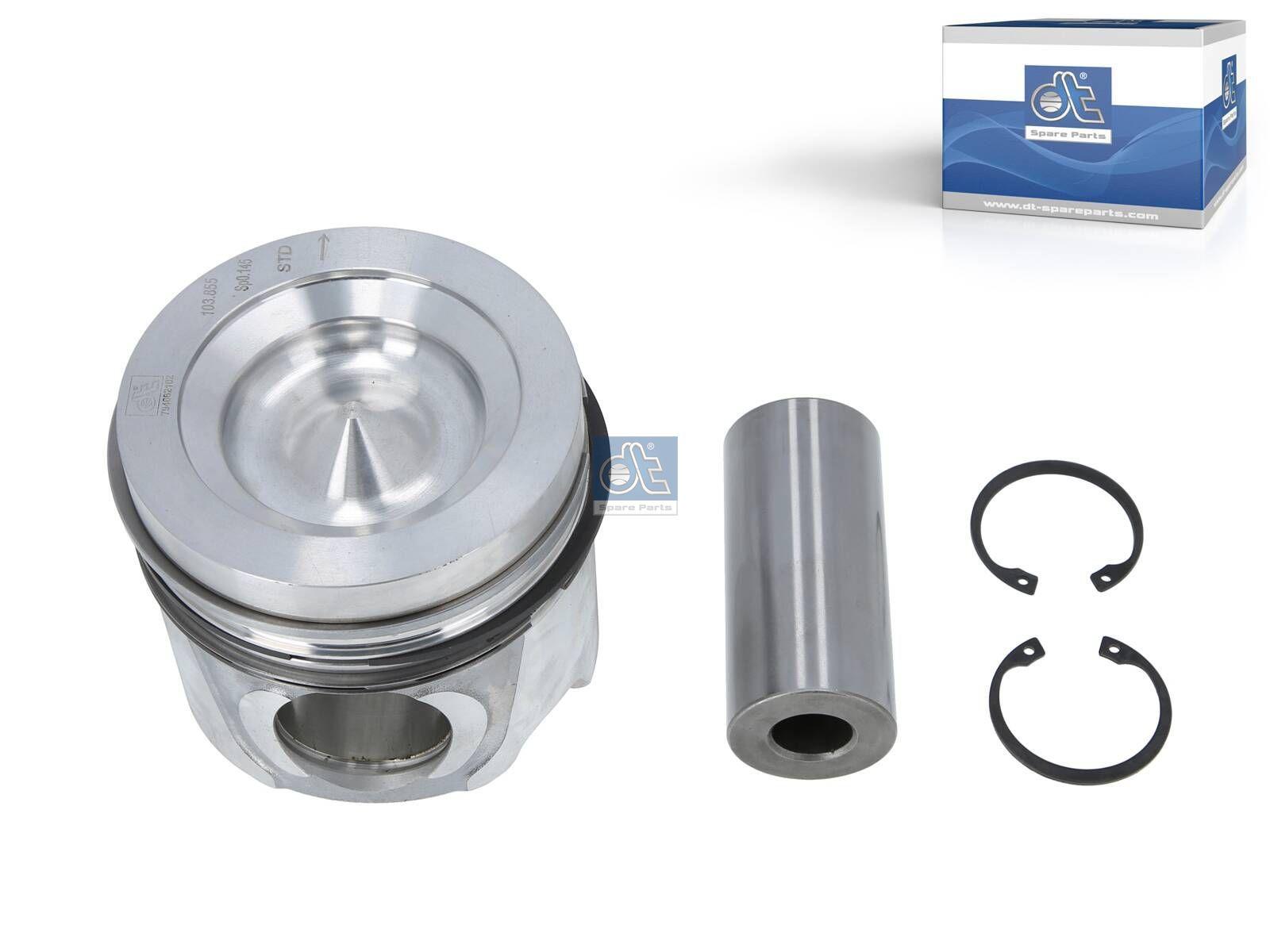 DT Spare Parts 7.54677 Kolben, komplett mit Ringen passend für Iveco