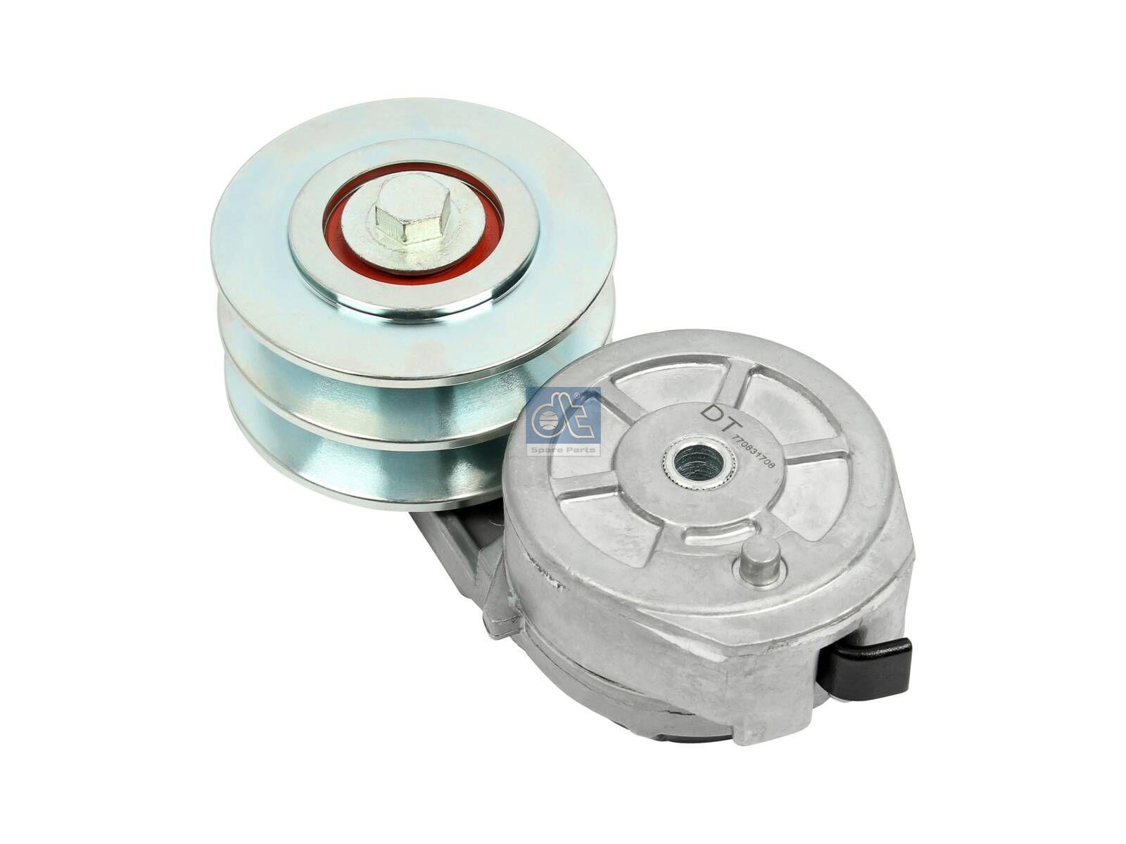 DT Spare Parts 7.54713 Riemenspanner, DP: 90 mm, W: 43 mm, 2 grooves passend für Iveco