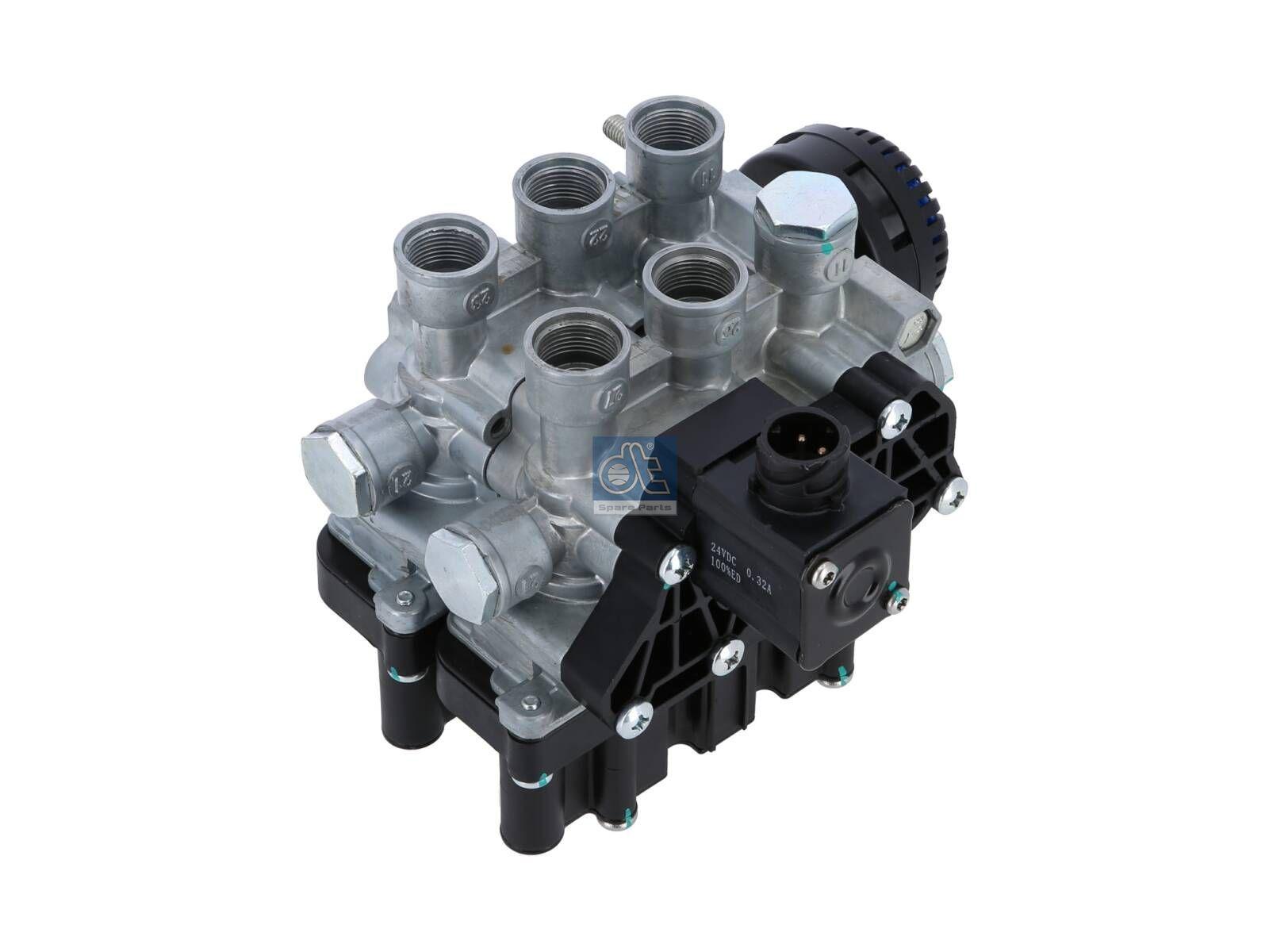 DT Spare Parts 7.70176 Magnetventil, ECAS, 24 V, M22 x 1,5, max. 13 bar passend für Iveco