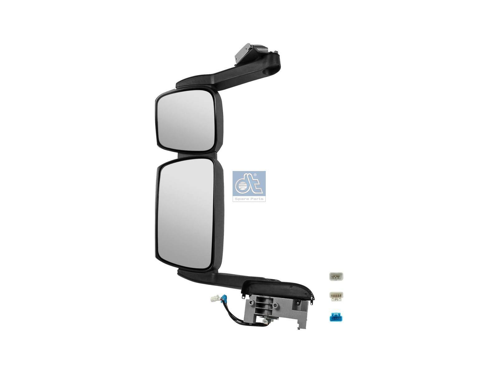 DT Spare Parts 7.73114 Hauptspiegel, komplett, links, beheizt, elektrisch, r: 300 mm, R: 1200 mm passend für Iveco