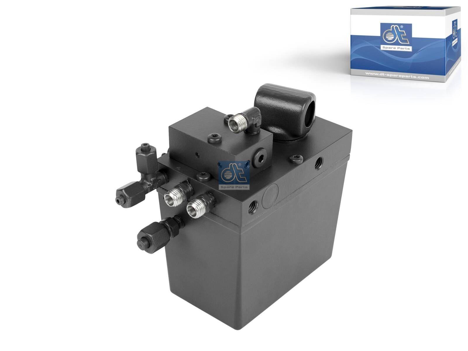 DT Spare Parts 7.77022 Hydraulikpumpe, 480 ml, M12 x 1,5, M14 x 1,5, L: 130 mm, W: 80 mm, H: 121 mm, 280 bar, Pov: 260 bar passend für Iveco