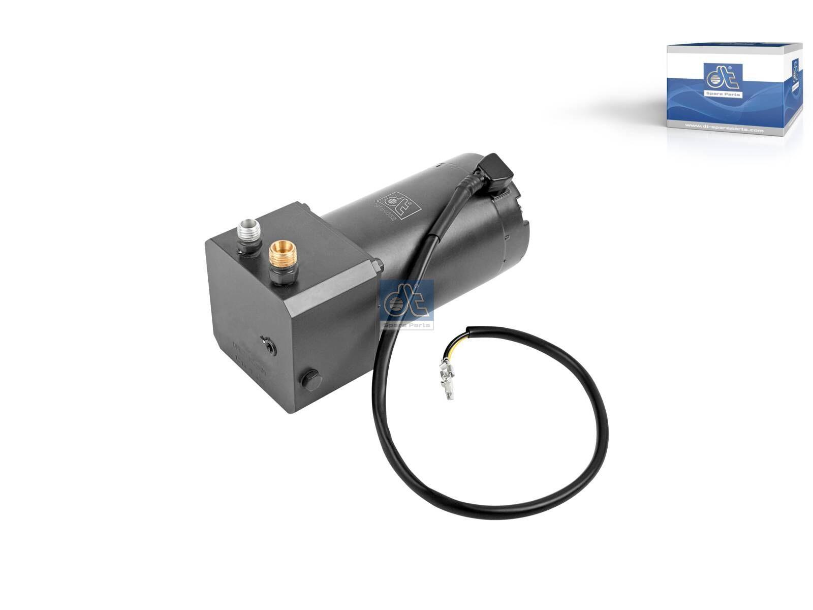 DT Spare Parts 7.77042 Hydraulikpumpe, elektrisch, M12 x 1,5, M14 x 1,5, L: 80 mm, W: 80 mm, 280 bar, Pov: 370 bar passend für Iveco