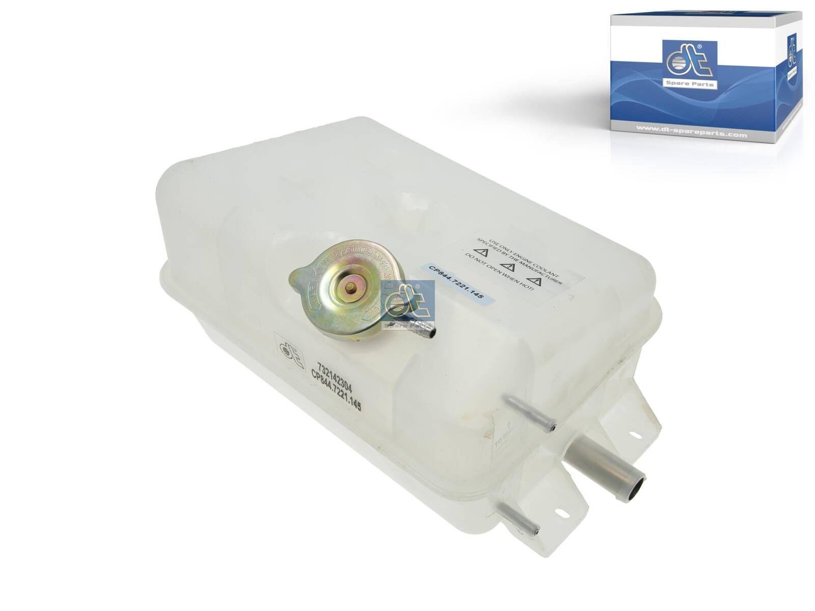 DT Spare Parts 7.79145 Ausdehnungsgefäß, mit Deckeln, ohne Sensor passend für Iveco