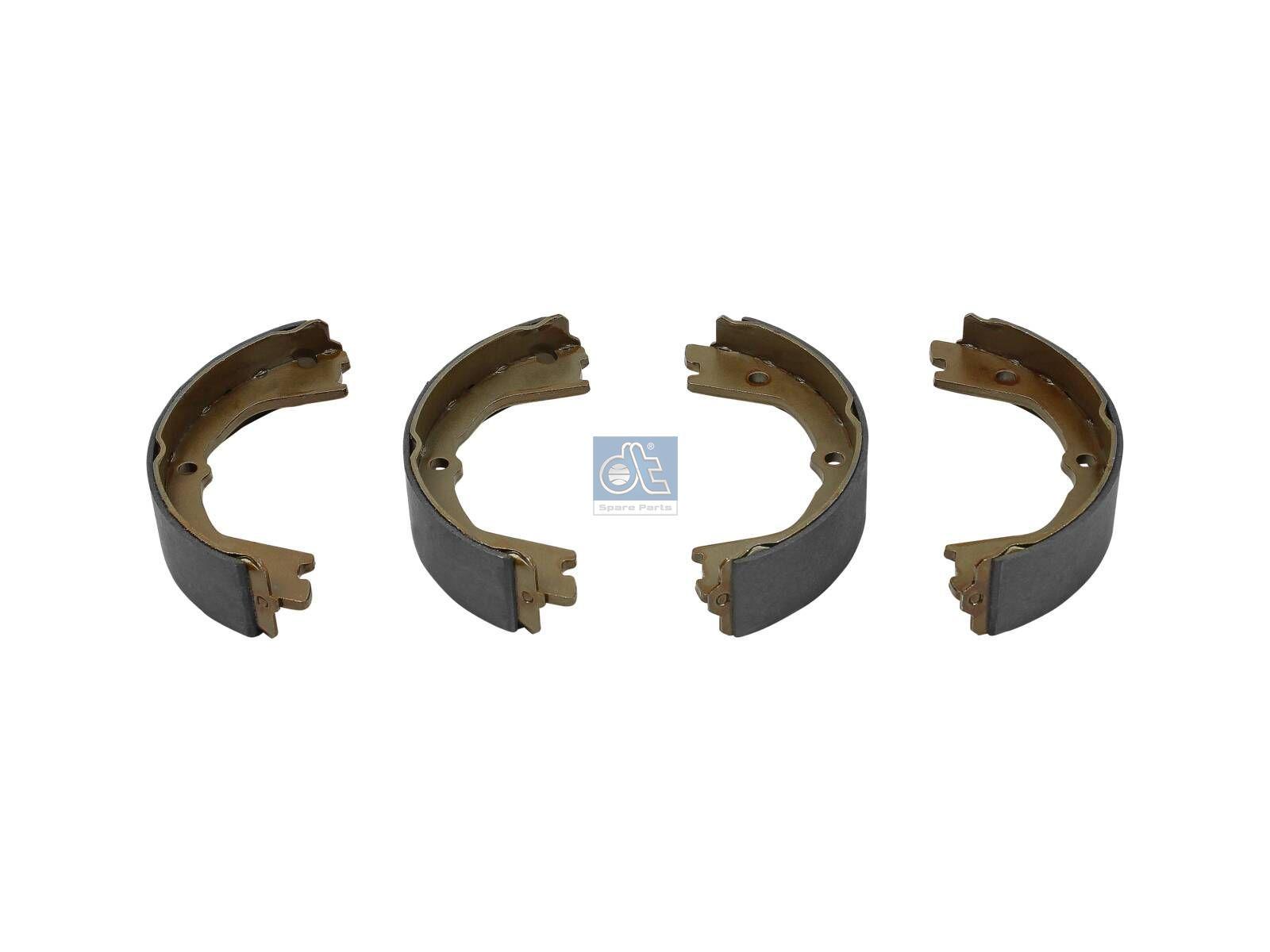 DT Spare Parts 7.92410 Bremsbackensatz, mit Belägen, ohne Fett passend für Iveco