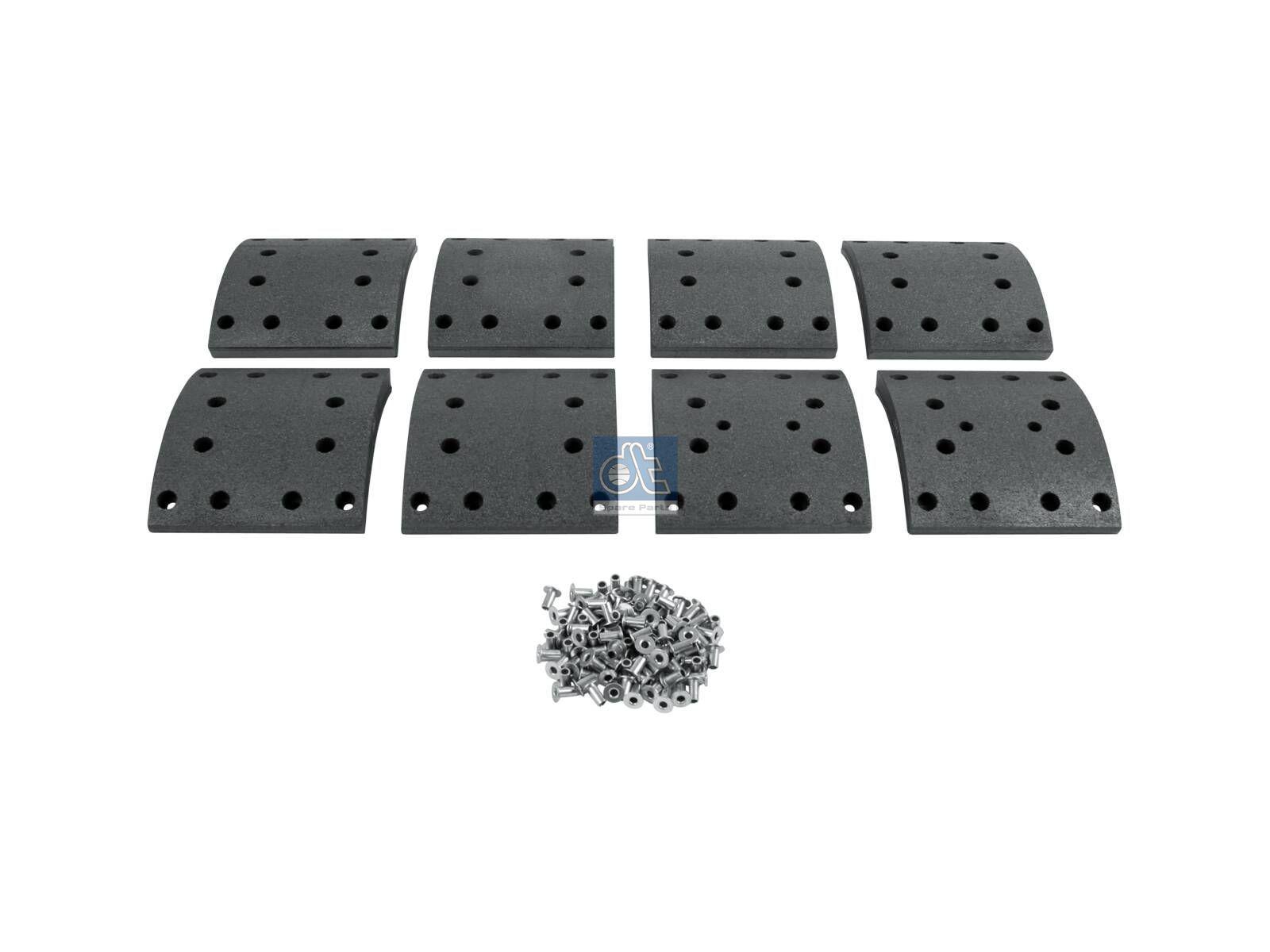 DT Spare Parts 7.92427 Trommelbremsbelagsatz, W: 180 mm, S: 23 mm passend für Iveco