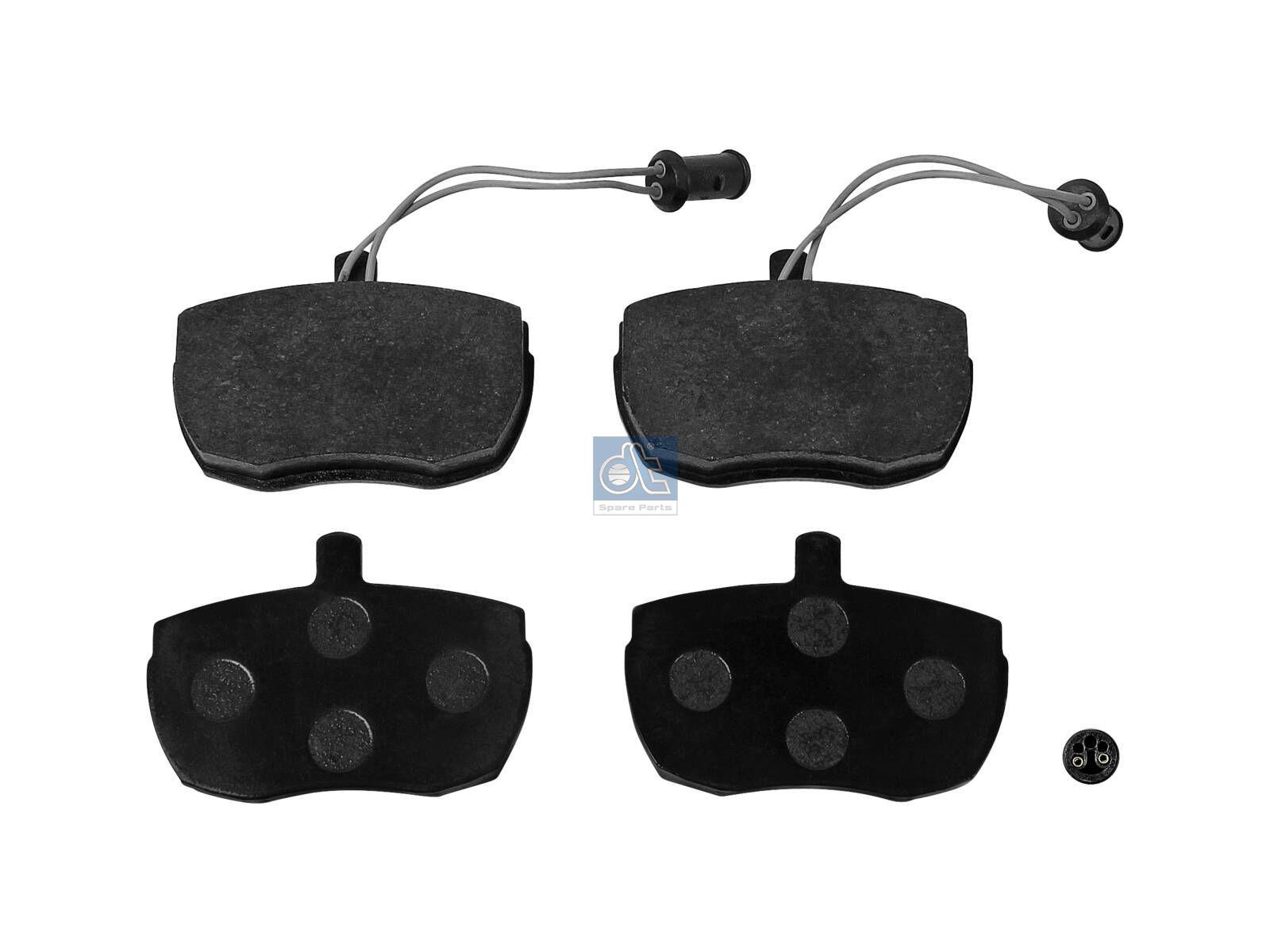 DT Spare Parts 7.92627 Scheibenbremsbelagsatz, W: 105 mm, S: 18 mm, H: 75 mm passend für Multimarken