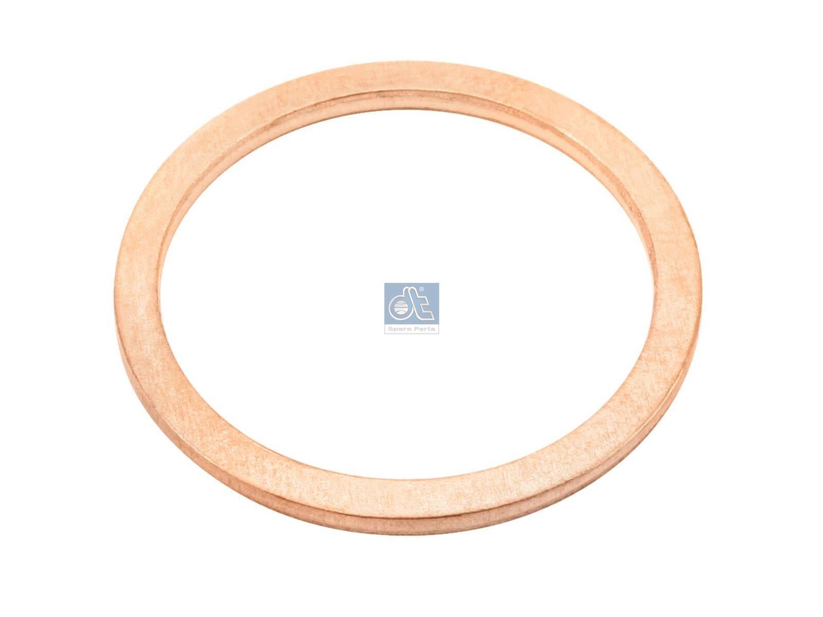 DT Spare Parts 9.01003 Kupferdichtring, d: 22 mm, D: 27 mm, S: 1,5 mm passend für Multimarken