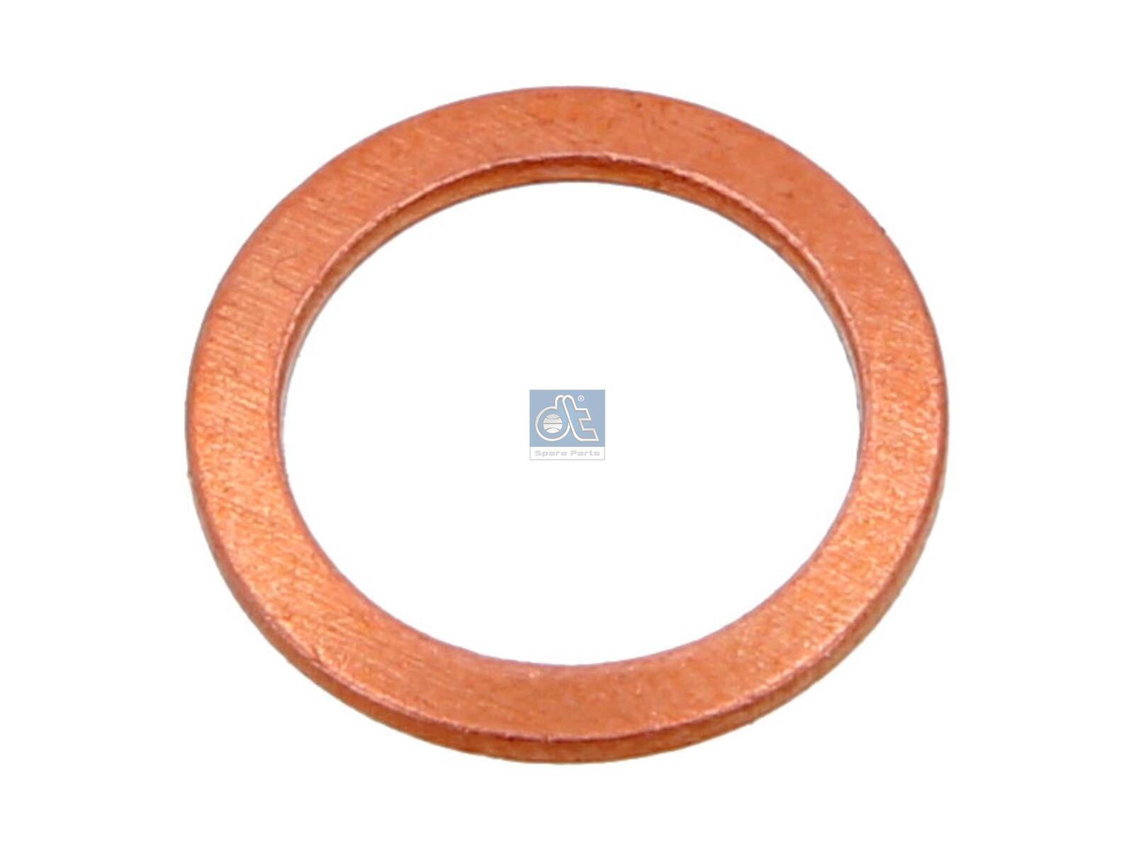 DT Spare Parts 9.01051 Kupferdichtring, d: 10 mm, D: 14 mm, S: 1 mm passend für Multimarken