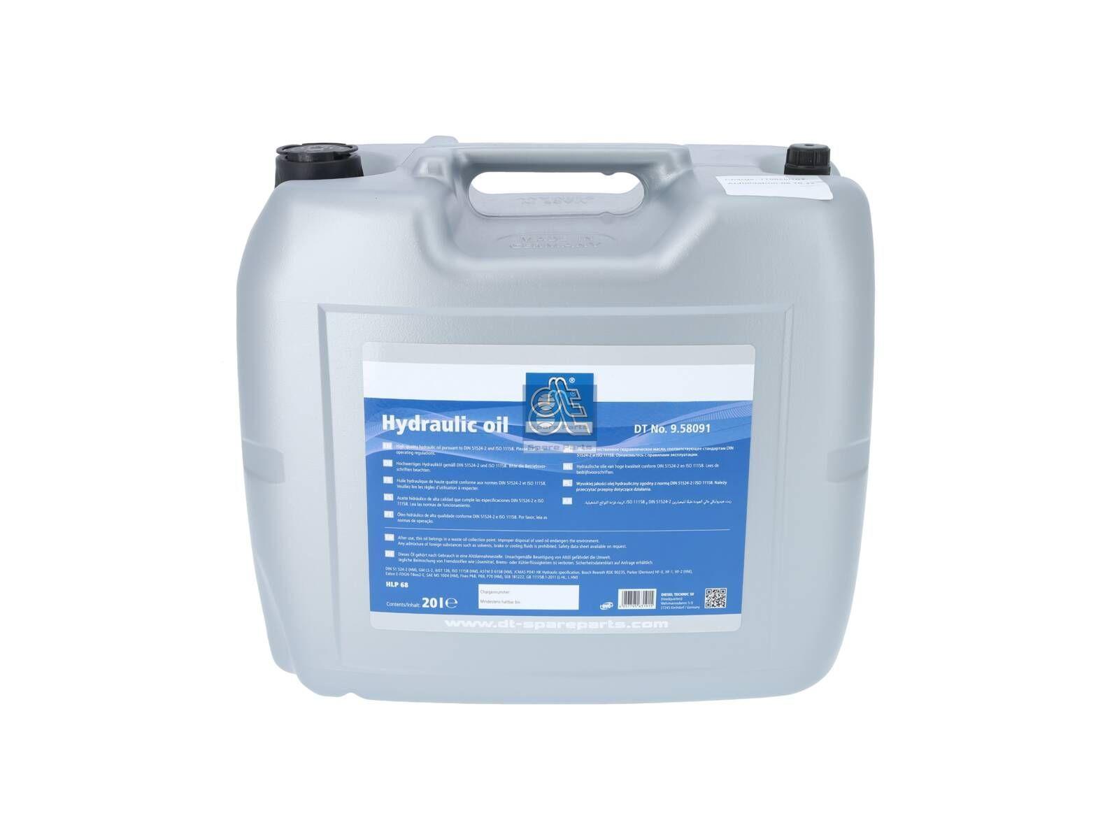 DT Spare Parts 9.58091 Hydrauliköl, 20 l passend für Multimarken