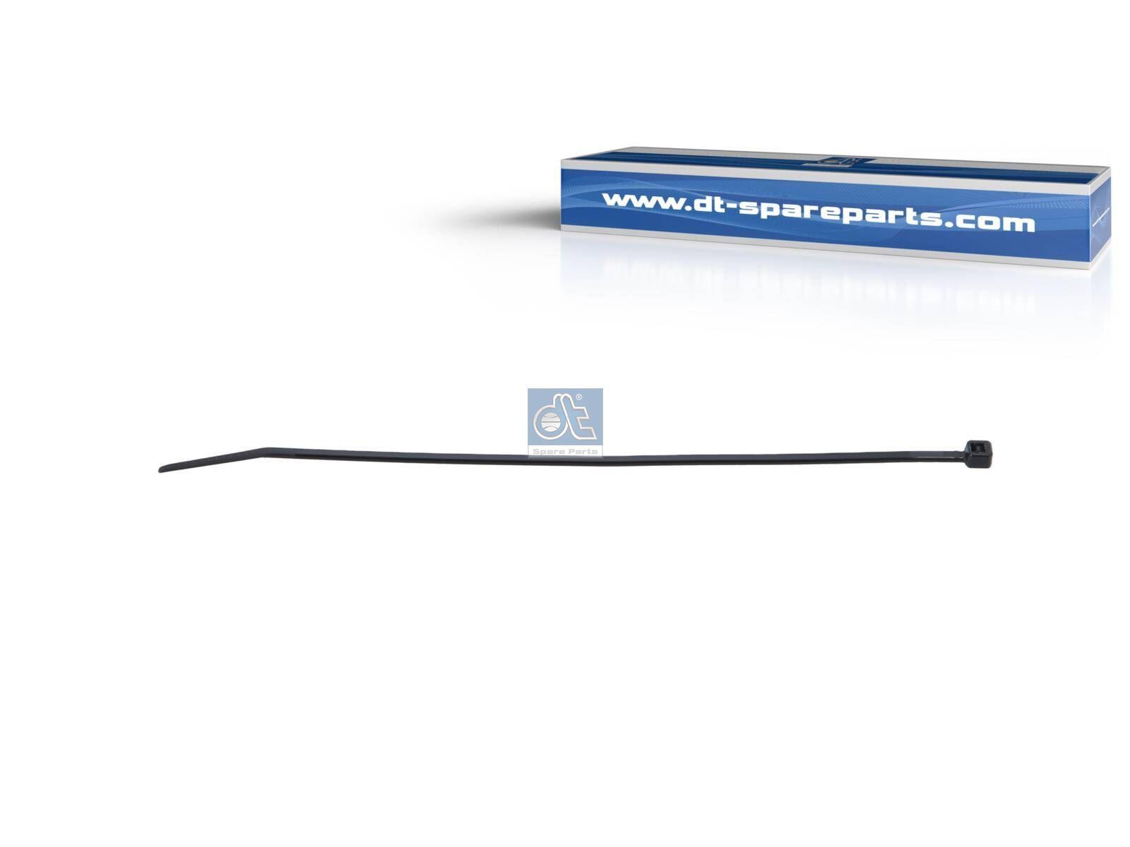 DT Spare Parts 9.69029 Kabelbinder, schwarz, L: 165 mm, W: 2,5 mm passend für Multimarken