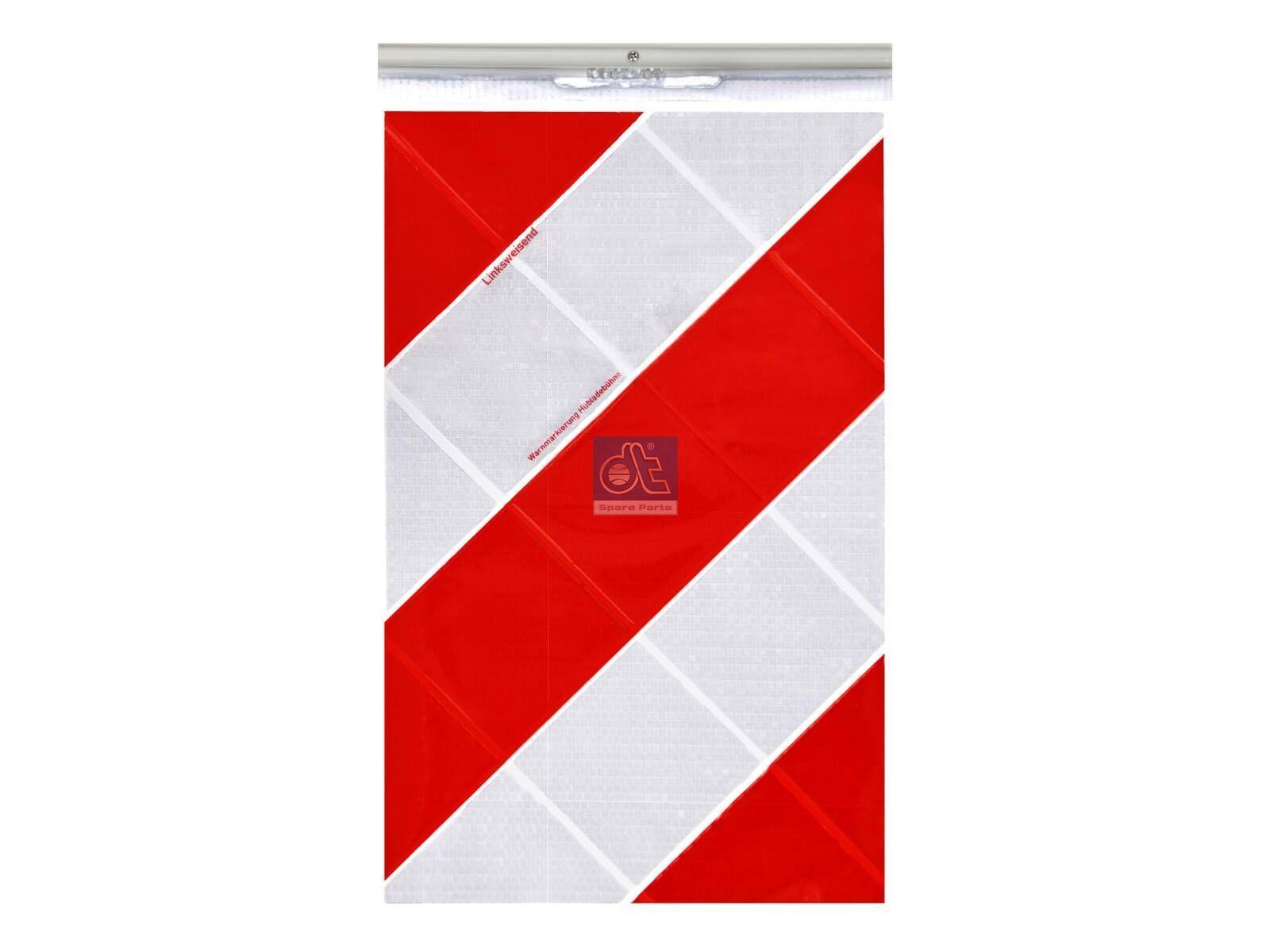 DT Spare Parts 9.69412 Warnmarkierung, Hubladebühne, W: 250 mm, H: 400 mm passend für Multimarken