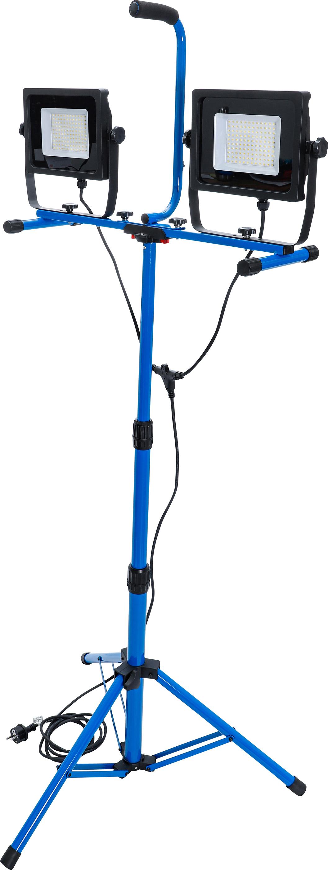 Duo-SMD-LED-Arbeits-Strahler | mit Stativ | 2 x 70 W BGS85338