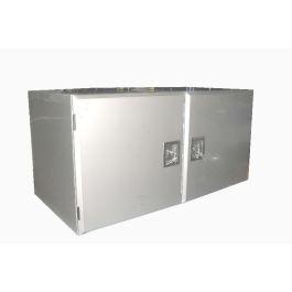 Edelstahl Staukasten 1200x600x500 2 Türen 2mm