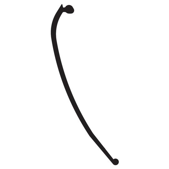 Edscha Profilabdichtung/PVC-Dichtlippe, schw., 125mm, L 18,5 m 660087410 Suer