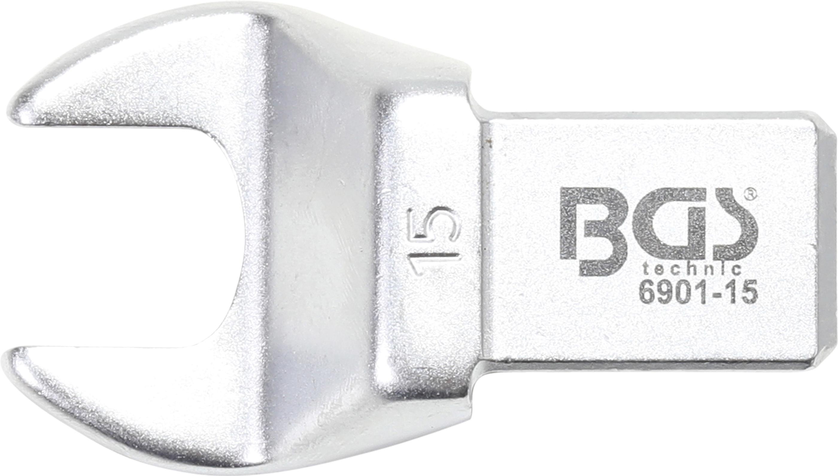 Einsteck-Maulschlüssel | 15 mm | Aufnahme 14 x 18 mm BGS6901-15