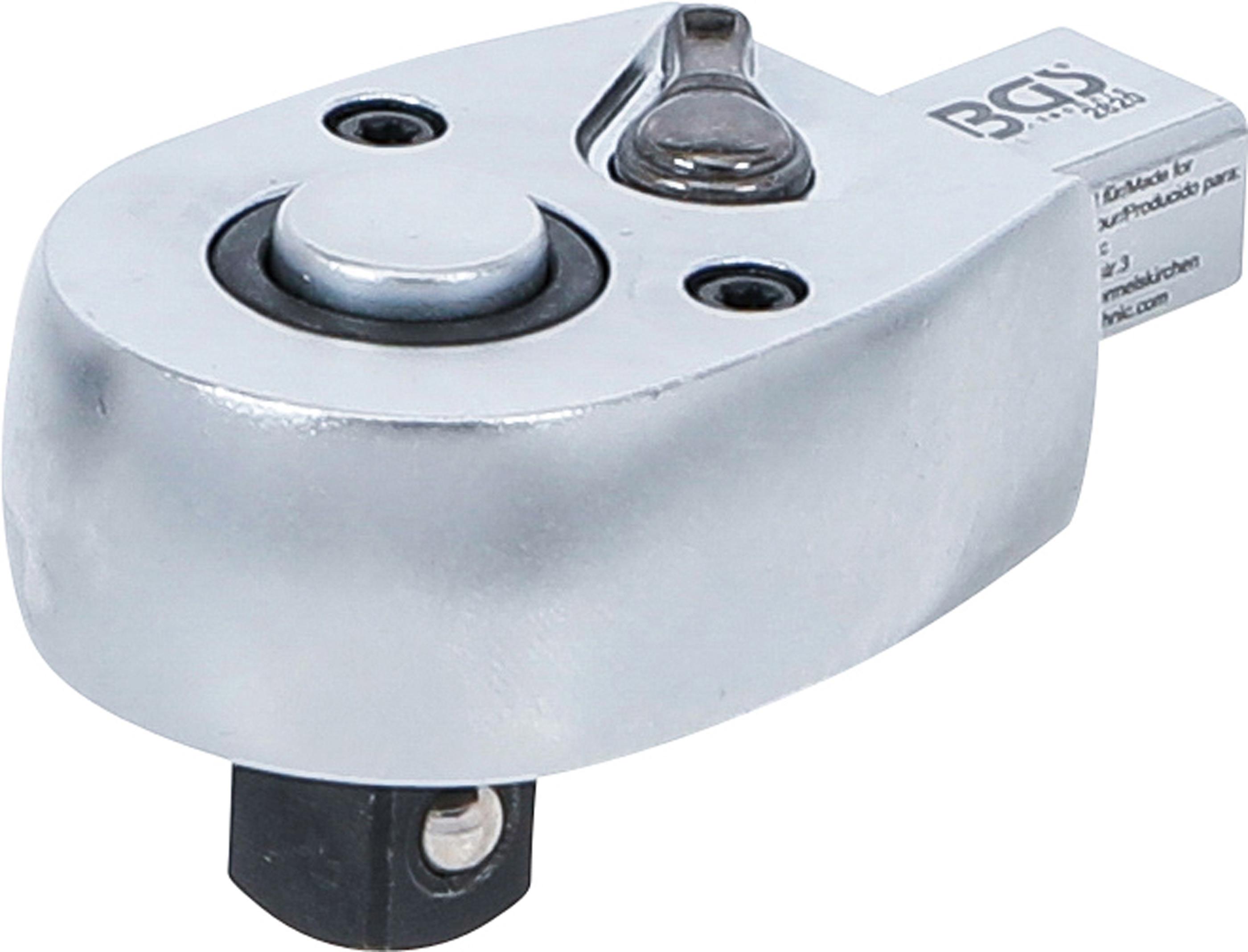 Einsteck-Umschaltknarre | 10 mm (3/8") | Aufnahme 9 x 12 mm BGS2820