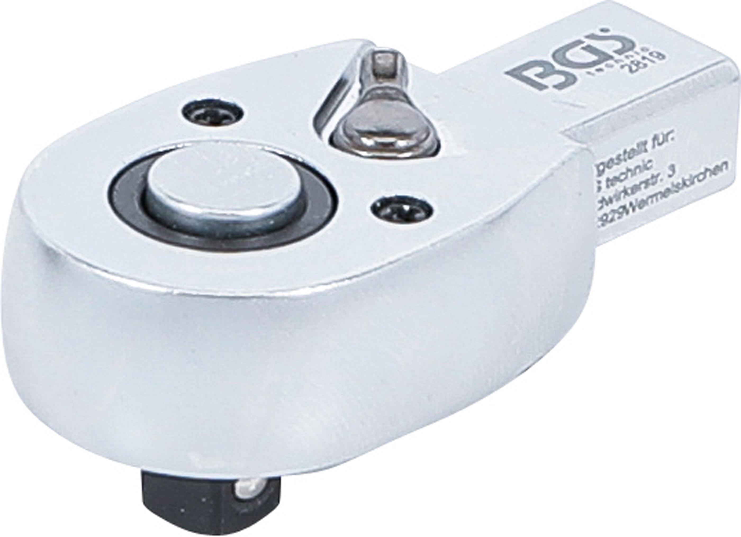 Einsteck-Umschaltknarre | 6,3 mm (1/4") | Aufnahme 9 x 12 mm BGS2819