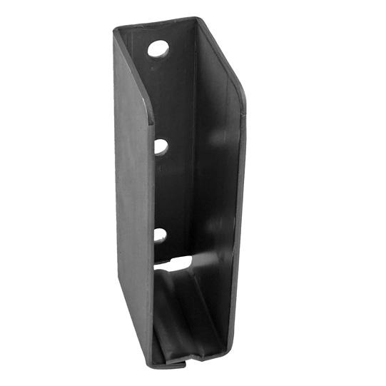 Einstecktasche, geschlossen, mit Lochbild, 80x110x26 mm, roh 125131228 Suer