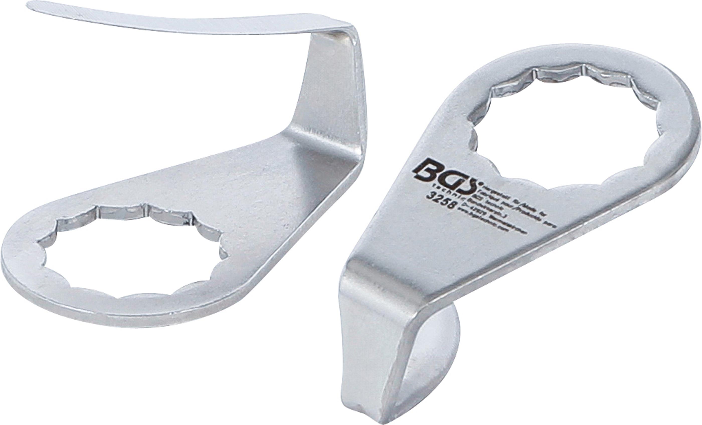 Ersatzmesser, halbrund | für Art. 3218 & 9291 | 2 x 36 mm | 2-tlg. BGS3258