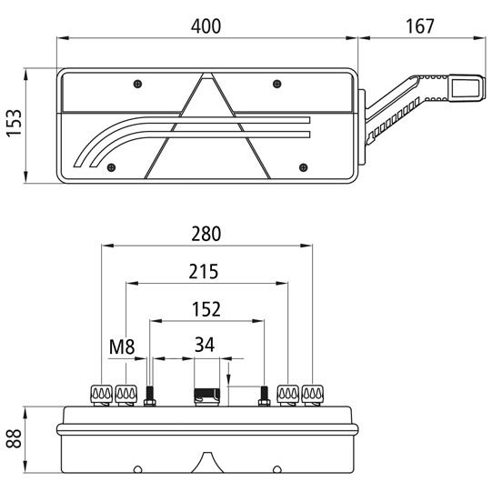 Europoint III LED, 24 V, rechts, 7-pol.ASS + 4x2-pol., URA 127553886 Suer