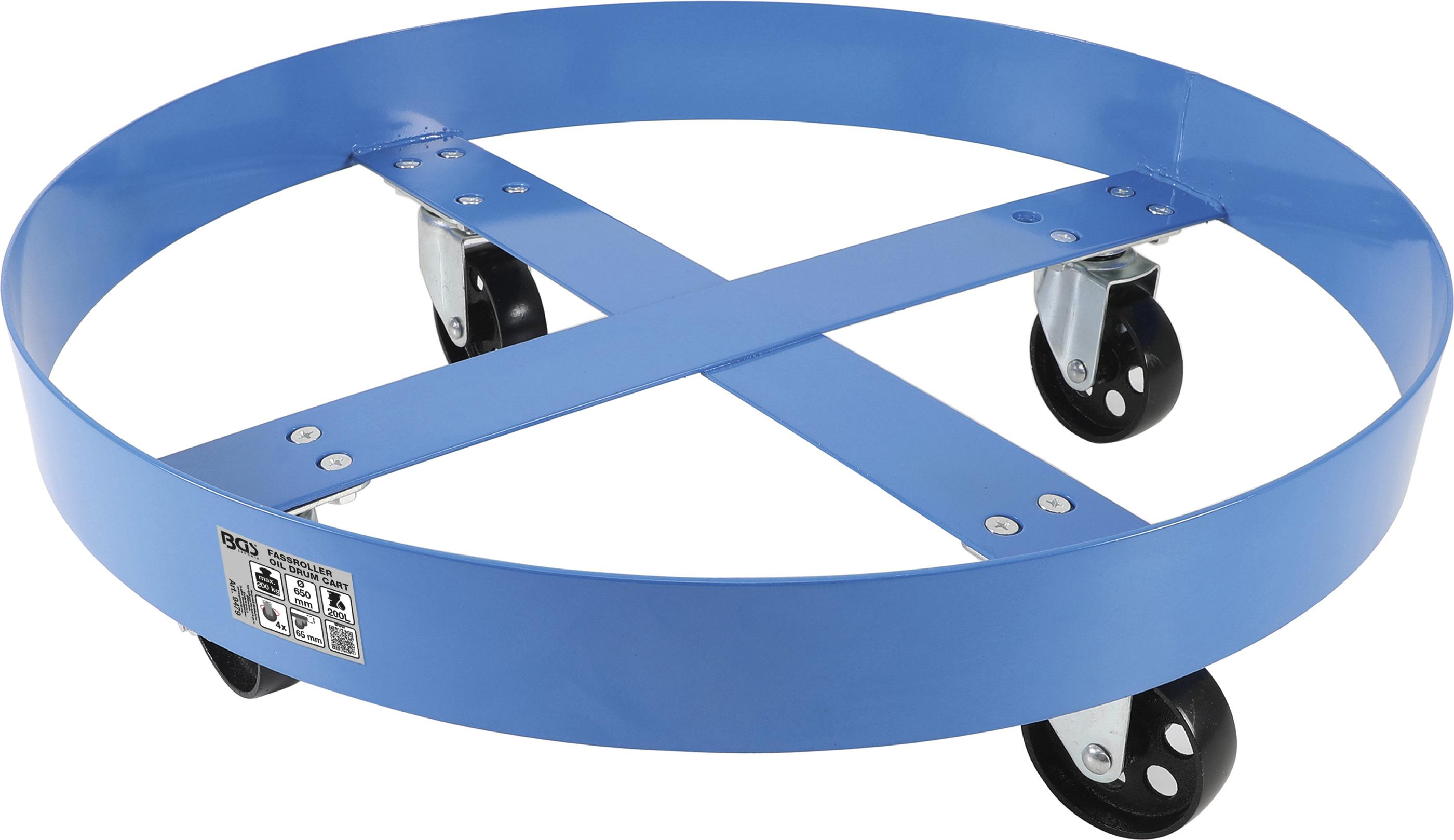 Fassroller | Standardgröße | für 200 - l - Fässer BGS9479