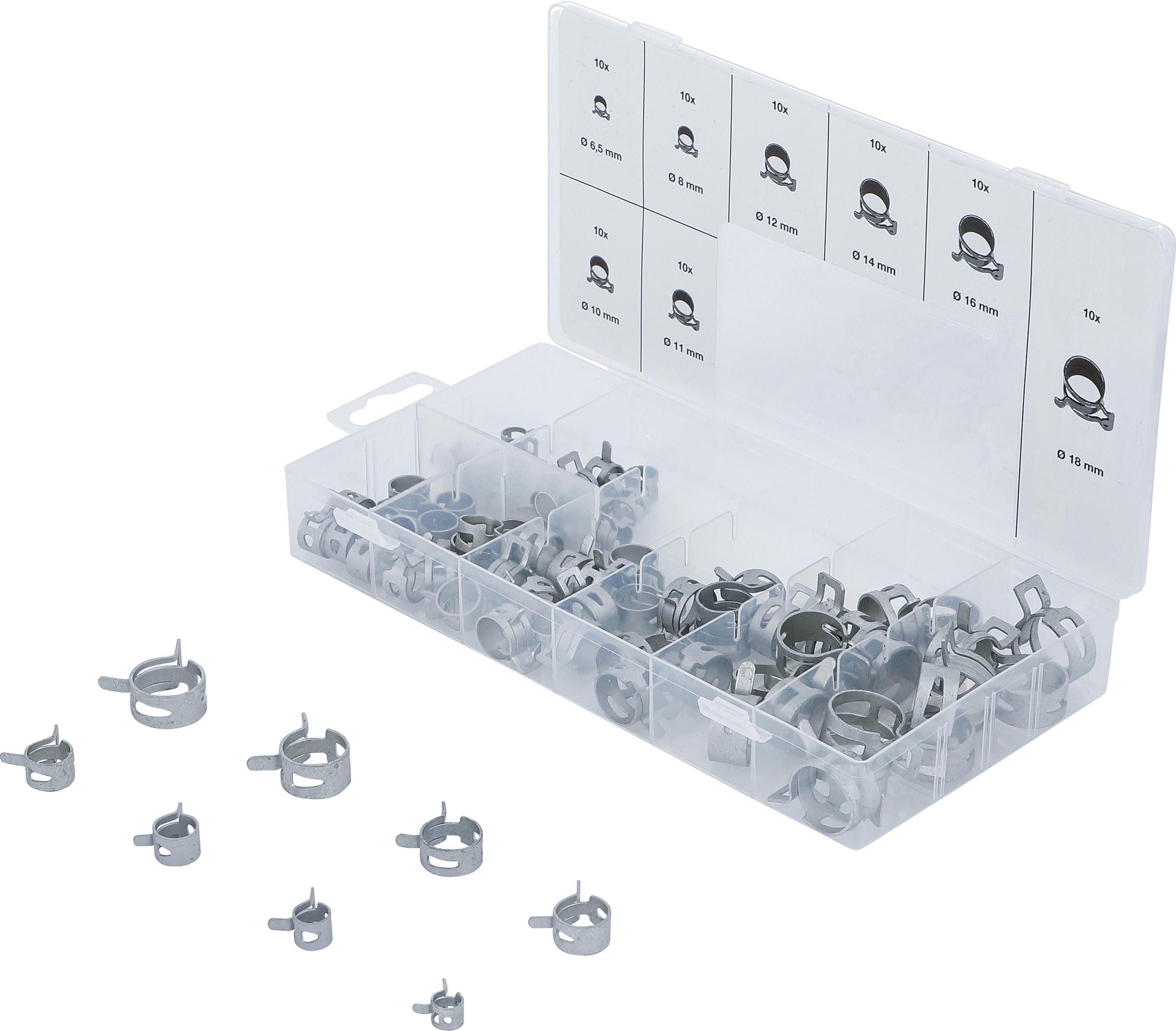 Federband-Schlauchschellen-Sortiment | 80-tlg. BGS9475