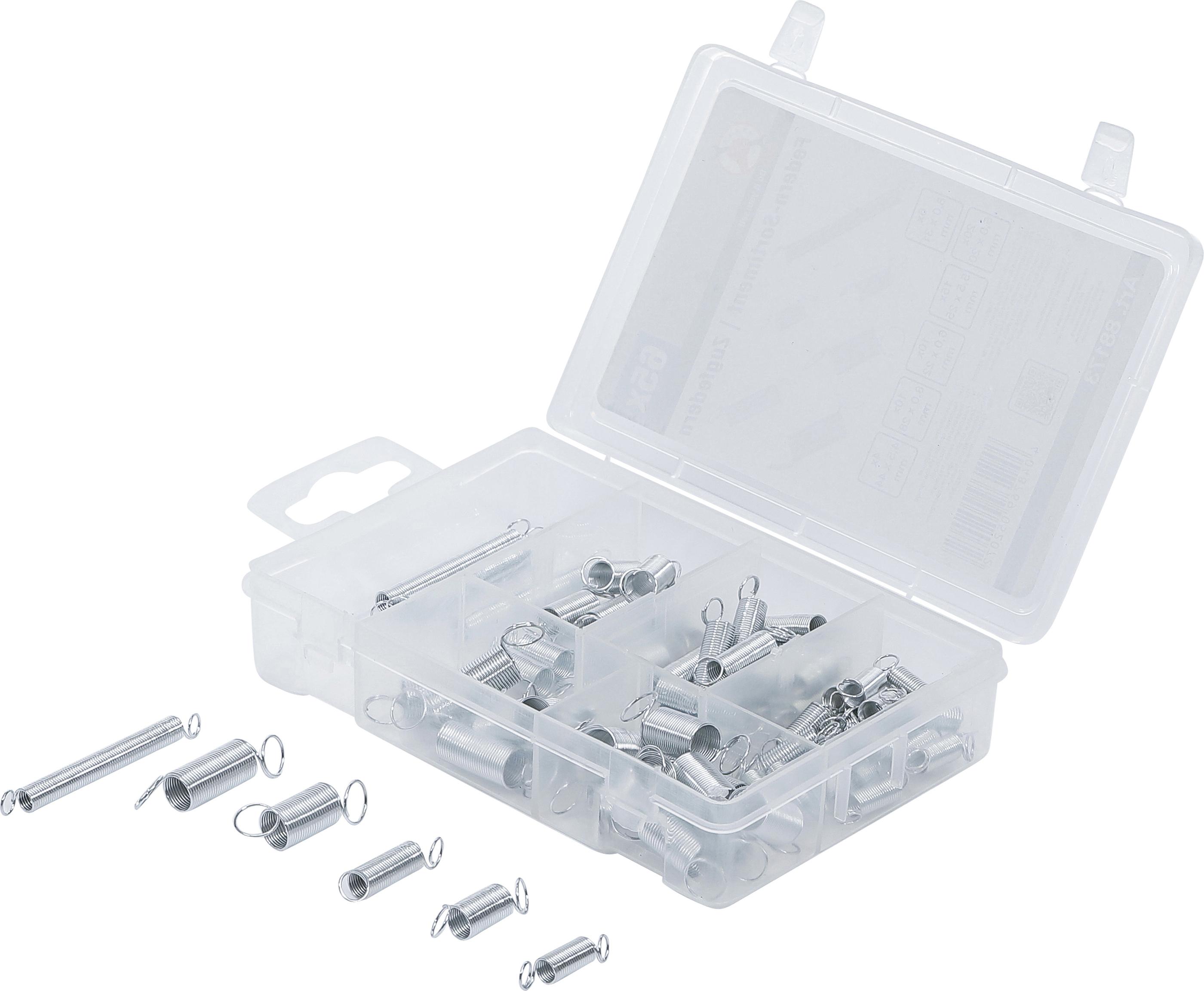 Federn-Sortiment | Zugfedern | 65-tlg. BGS88173