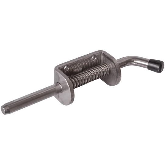 Federriegel mit Anschraubplatte, Niro, langer Bolzen 108071605 Suer