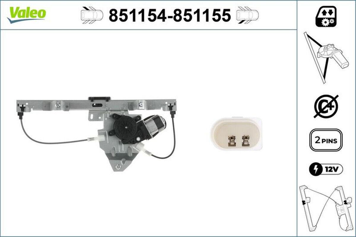 Fensterheber hinten links elektrisch 2-polig VALEO für LAND ROVER FREELANDER