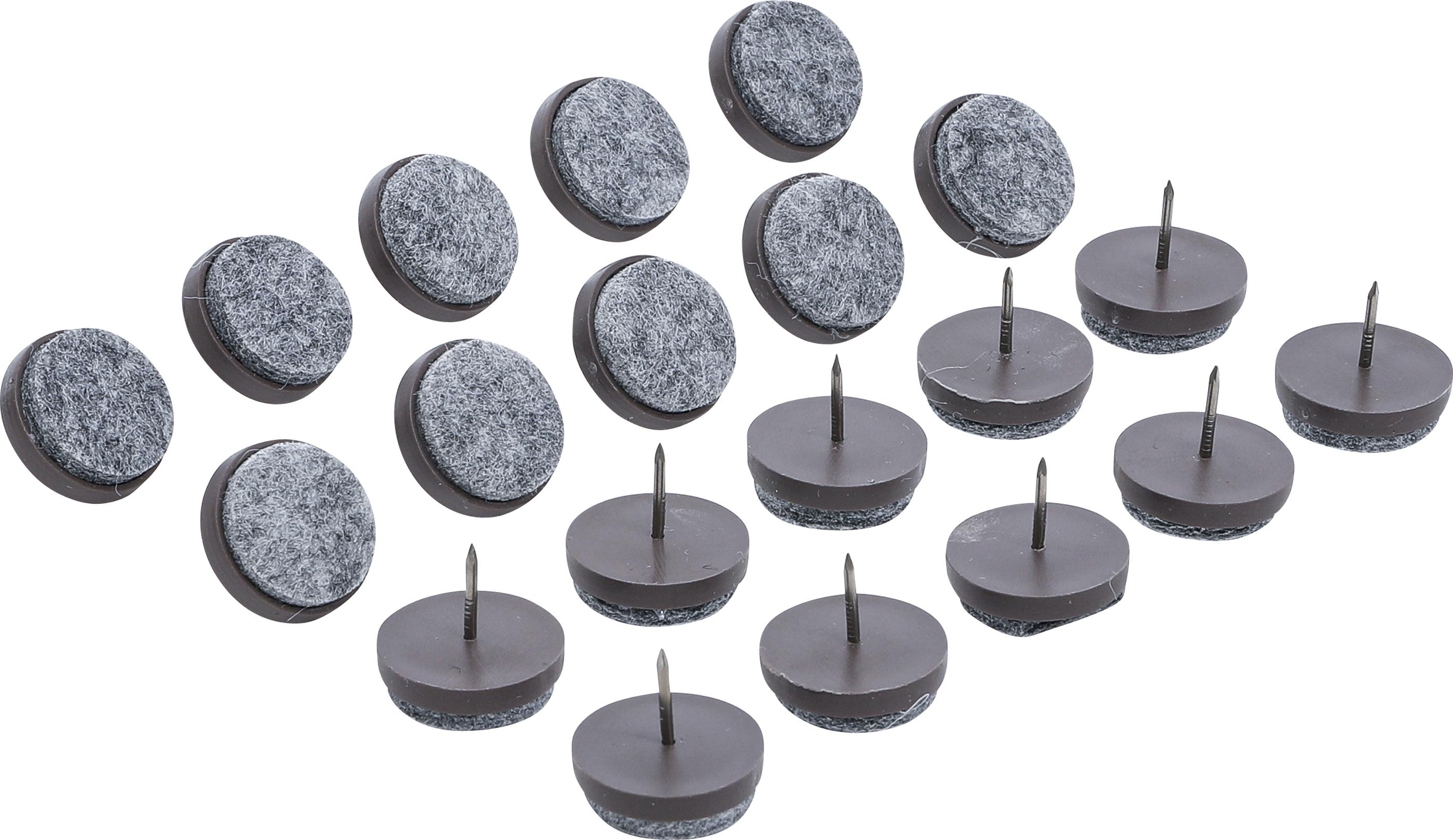 Filzgleiter-Satz | gestiftet | Ø 24 mm | 20-tlg. BGS80868