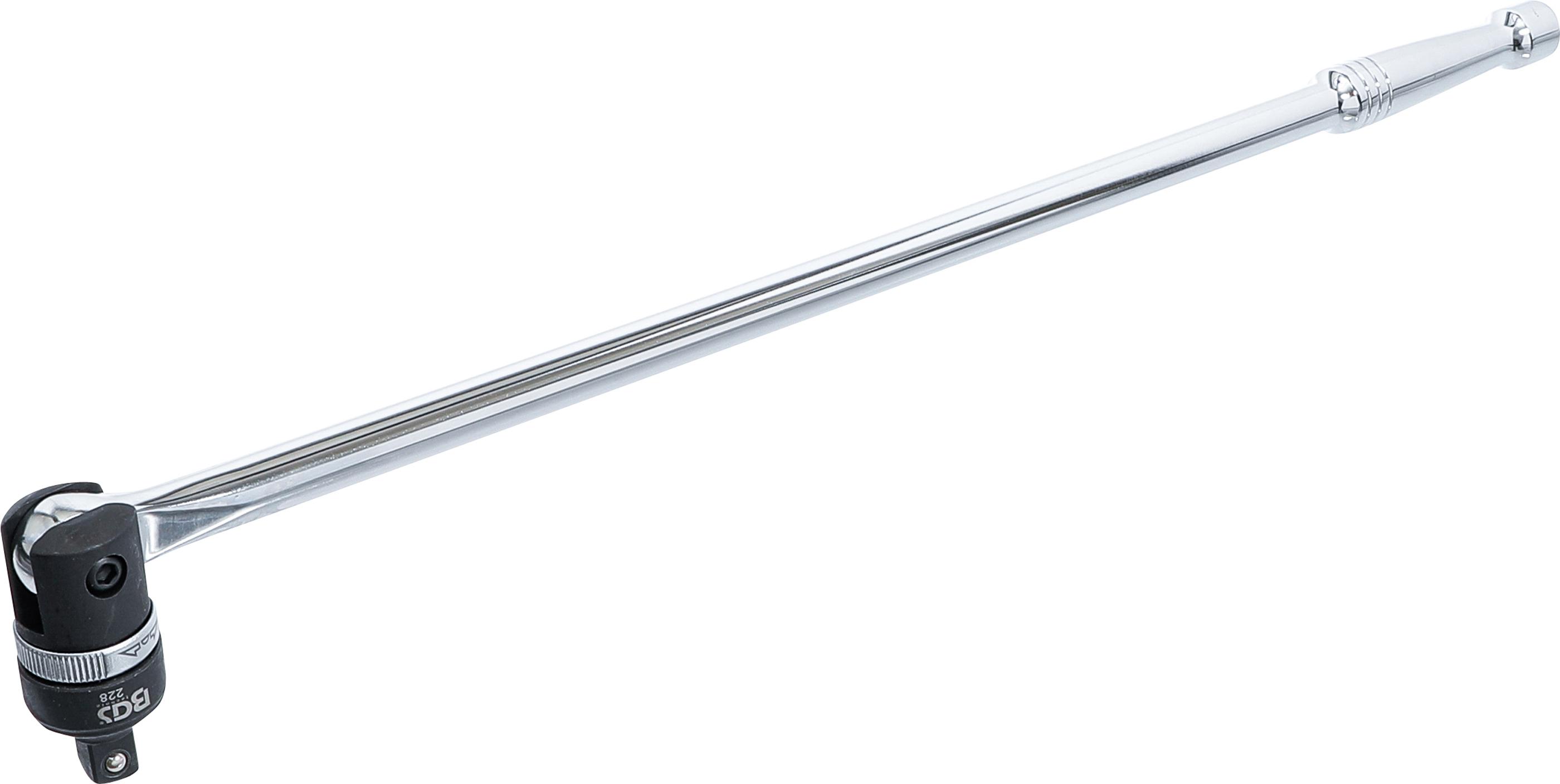 Gelenkgriff mit Umschaltknarre | Abtrieb Außenvierkant 12,5 mm (1/2") | 620 mm BGS228