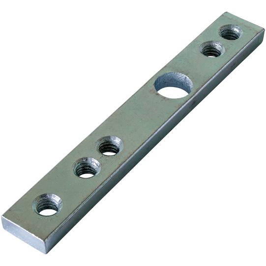 Gewindeplatte 7 mm, verzinkt, Lochabstand 75/95 mm, M8 340111751 Suer