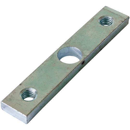 Gewindeplatte 7 mm, verzinkt, Lochabstand 75 mm, M8 101111761 Suer