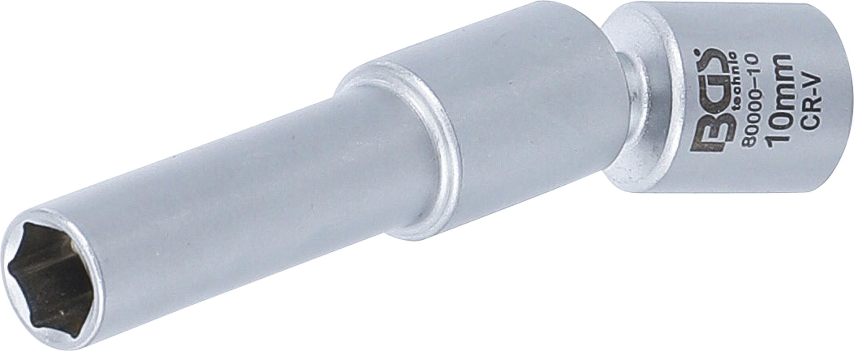 Glüh- und Zündkerzen-Gelenk-Einsatz | Antrieb Innenvierkant 10 mm (3/8") | SW 10 mm BGS80000-10