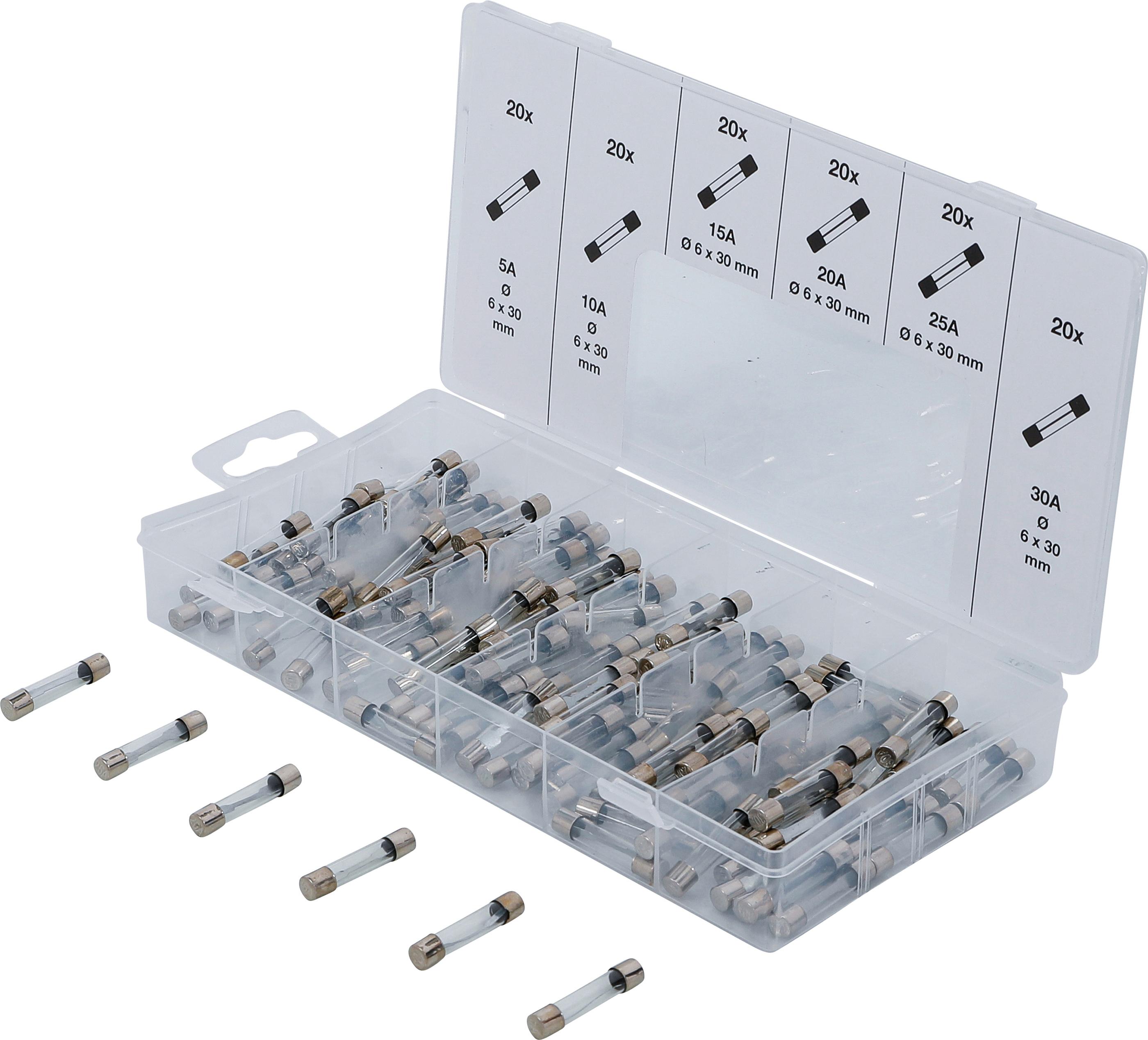 Glassicherungen-Sortiment | 120-tlg. BGS14125