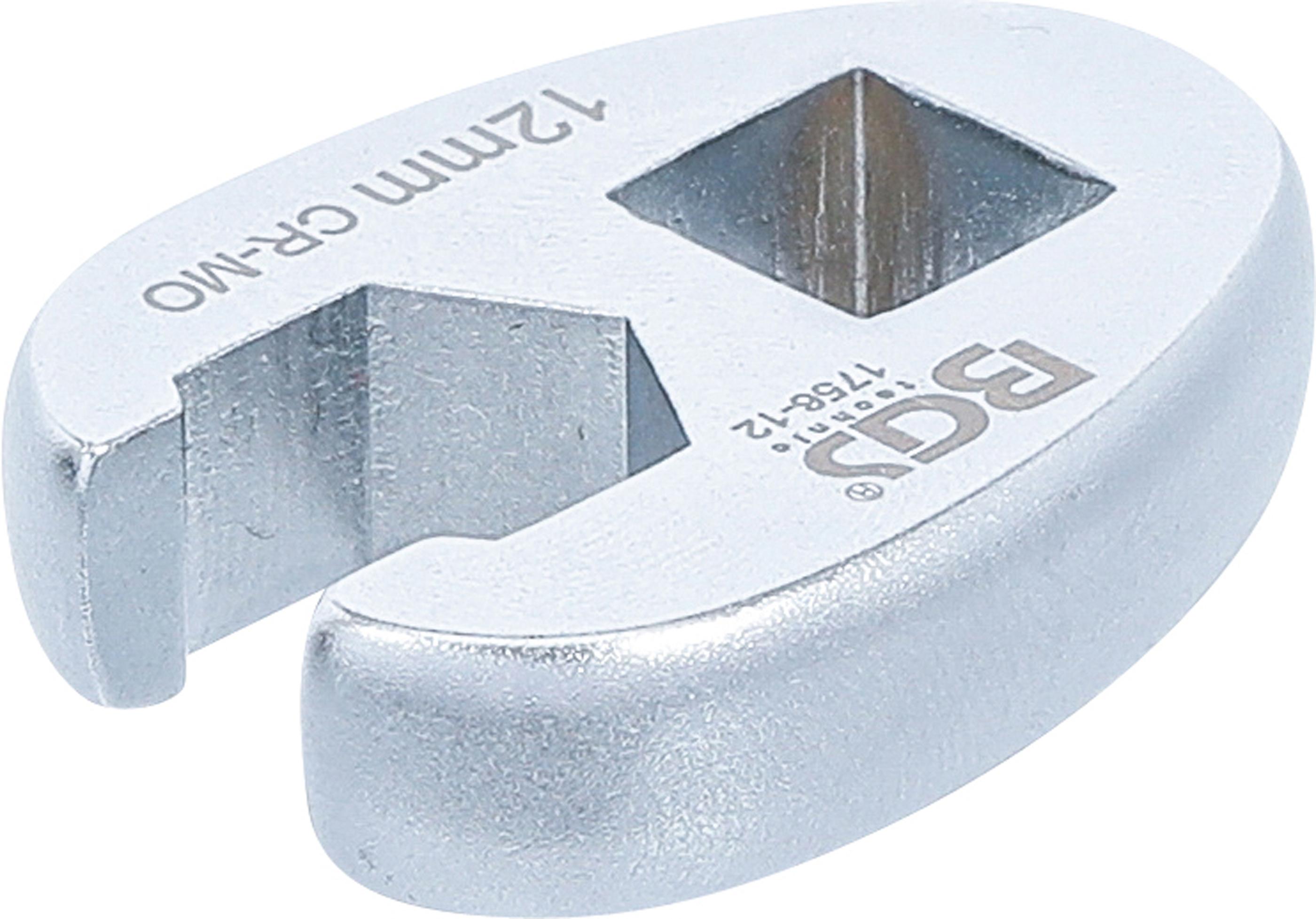 Hahnenfußschlüssel | Antrieb Innenvierkant 10 mm (3/8") | SW 12 mm BGS1756-12