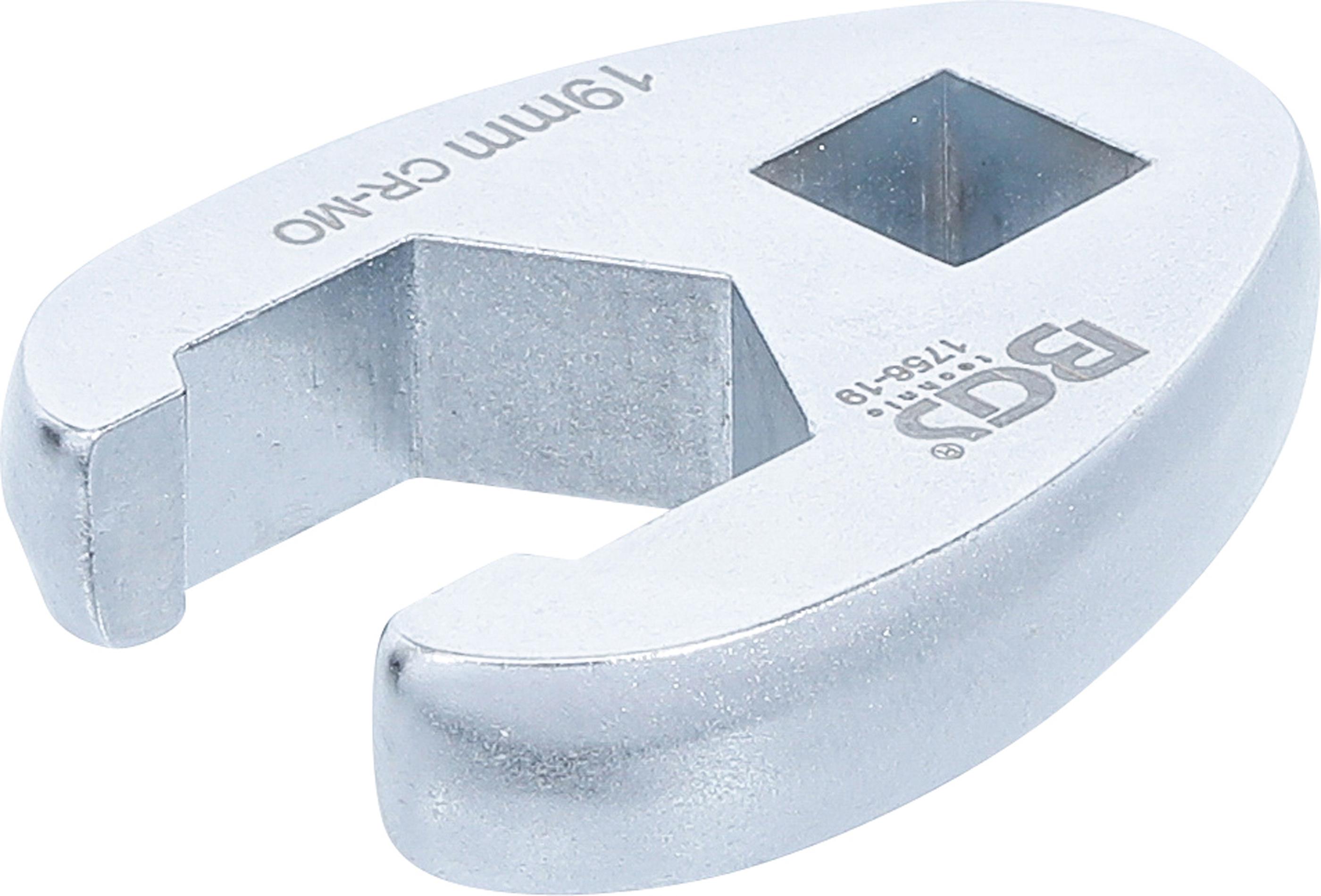 Hahnenfußschlüssel | Antrieb Innenvierkant 10 mm (3/8") | SW 19 mm BGS1756-19