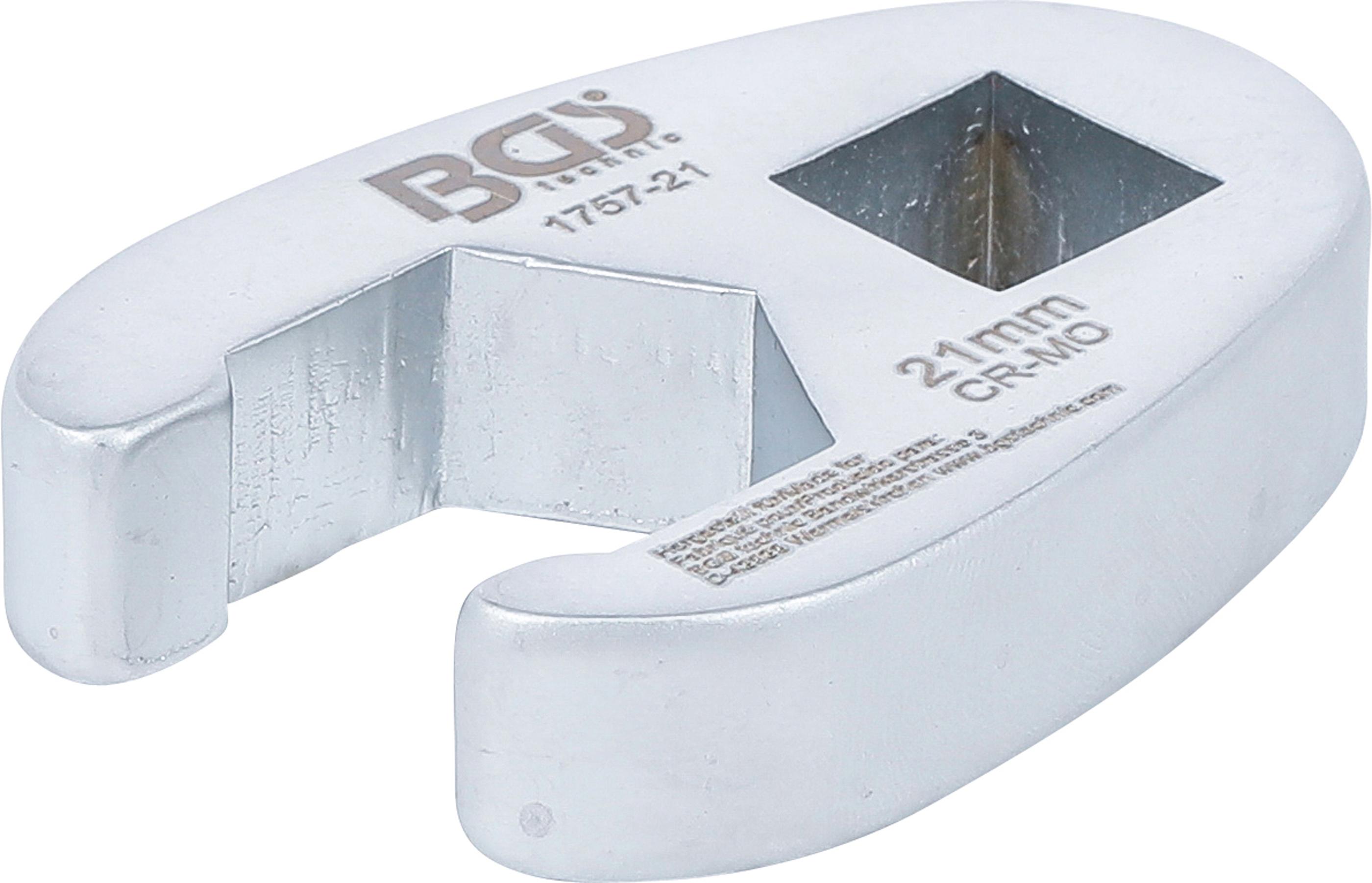 Hahnenfußschlüssel | Antrieb Innenvierkant 12,5 mm (1/2") | SW 21 mm BGS1757-21