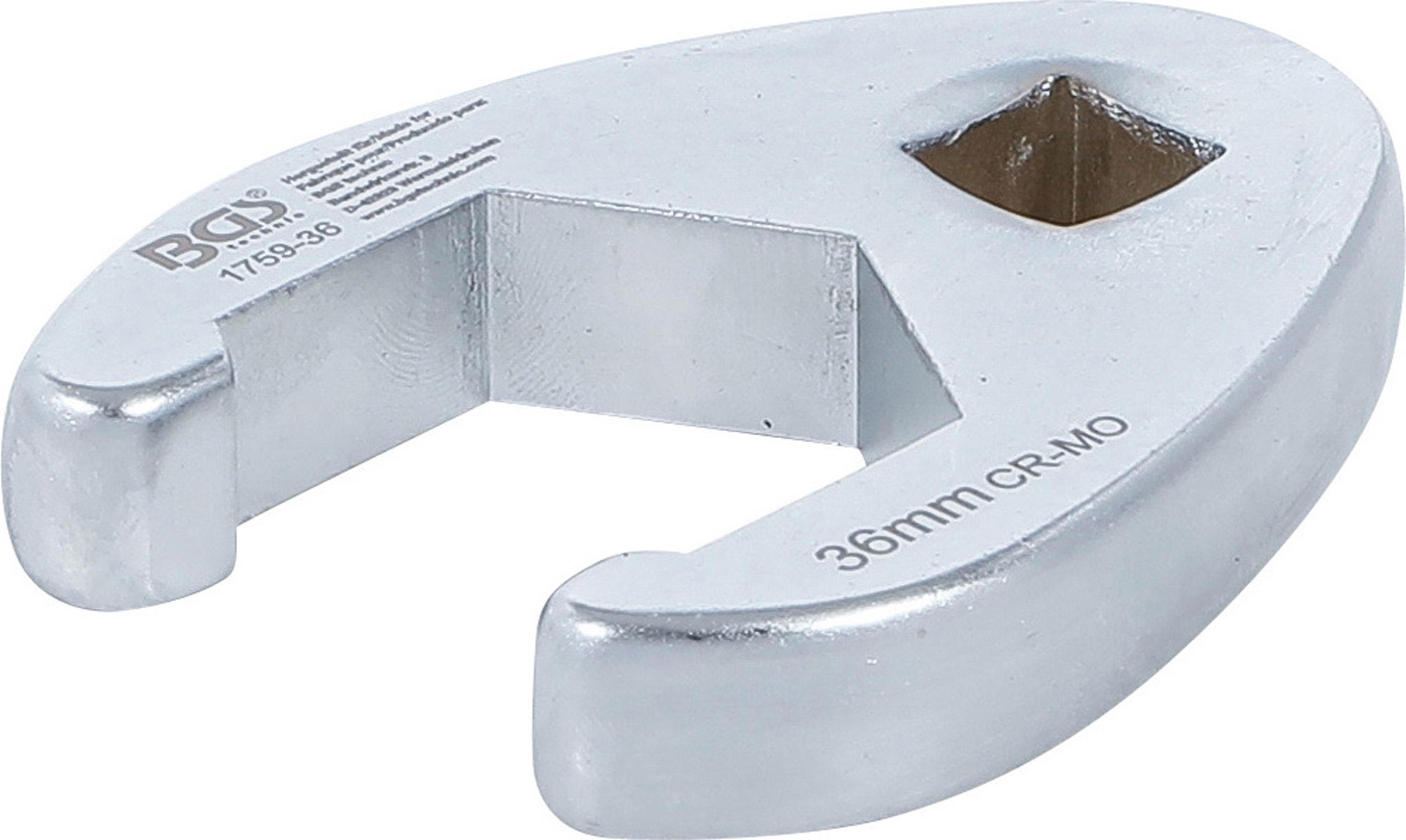 Hahnenfußschlüssel | Antrieb Innenvierkant 12,5 mm (1/2") | SW 36 mm BGS1759-36