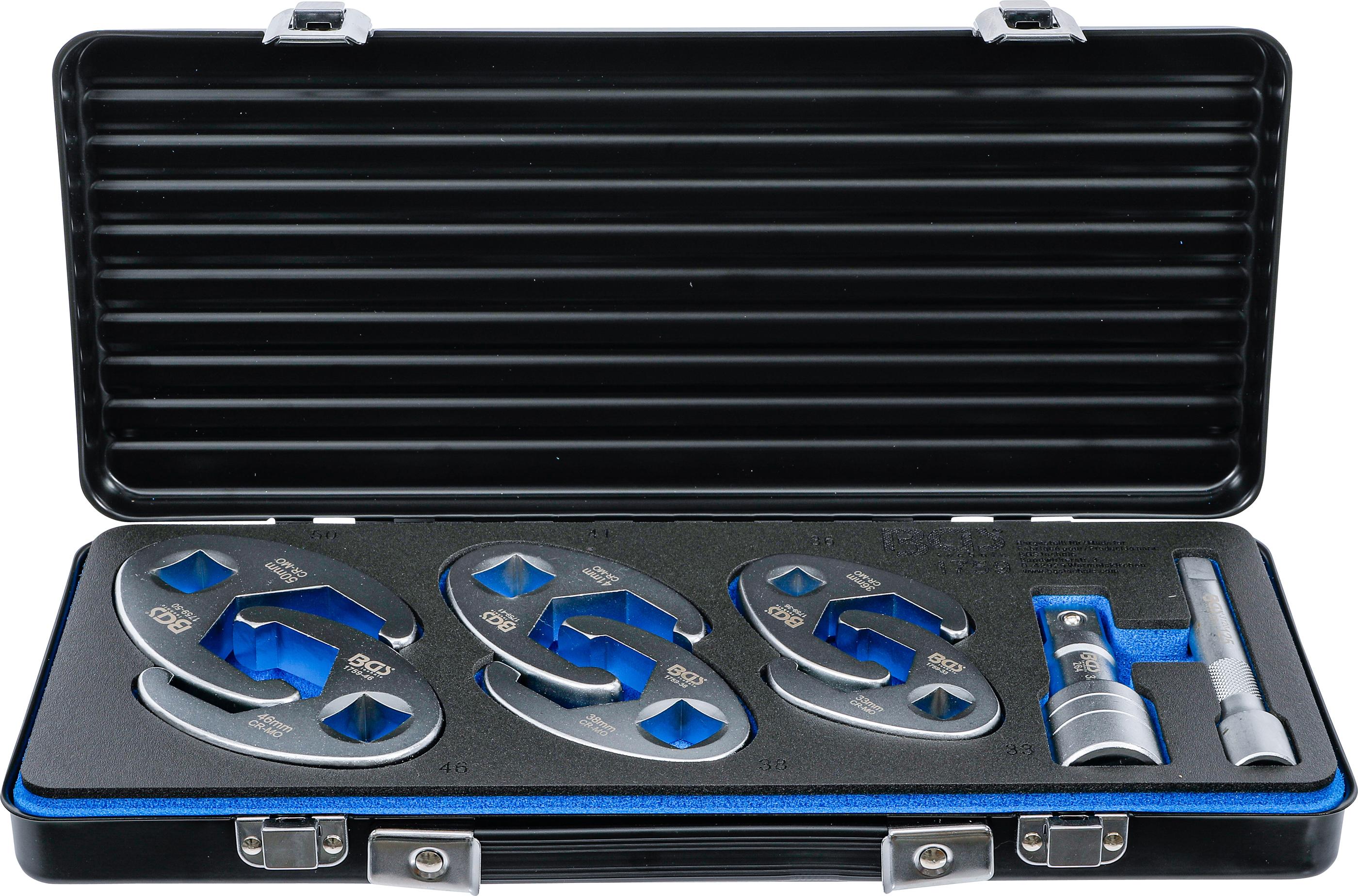 Hahnenfußschlüssel-Satz | Antrieb Innenvierkant 12,5 mm (1/2") / 20 mm (3/4") | 8-tlg. BGS1759