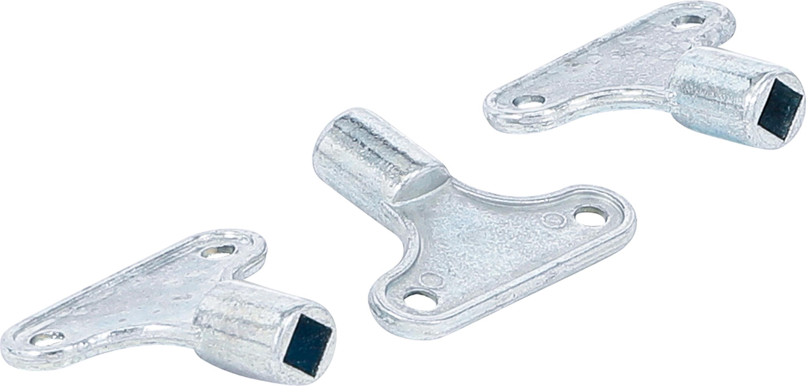 Heizkörper-Entlüftungsschlüssel-Satz | 3-tlg. BGS50505