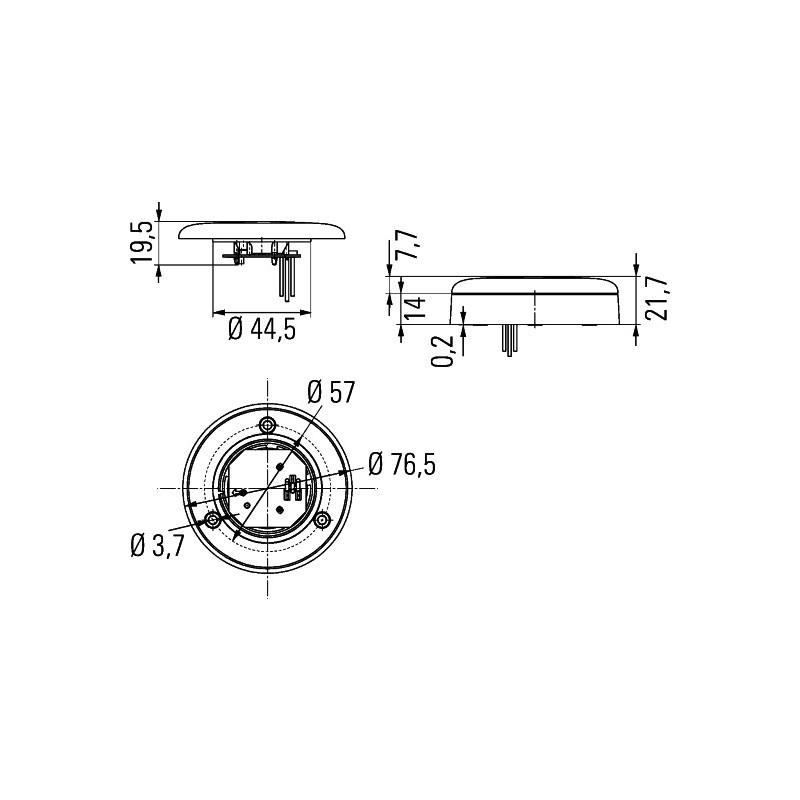 HELLA 2JA 344 190-351 Innenraumleuchte - SpotLED Celis - LED - 12/24V