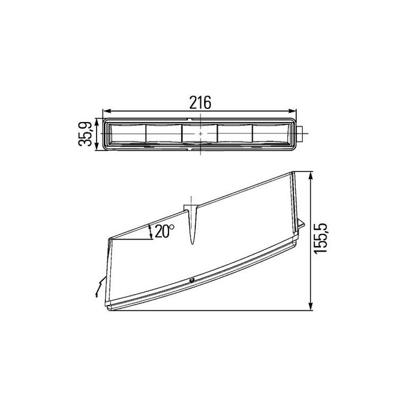 HELLA 2PT 010 043-031 LED-Tagfahrleuchte - LEDayLine - 24V