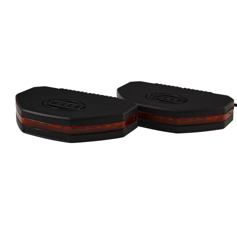 HELLA 2XD 455 355-001 LED-Blitz-Kennleuchte - Corner Module 270 - 12/24V - gelb (amber)