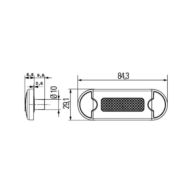 HELLA 2XT 980 855-111 Einstiegsleuchte - DuraLED - LED - 12/24V