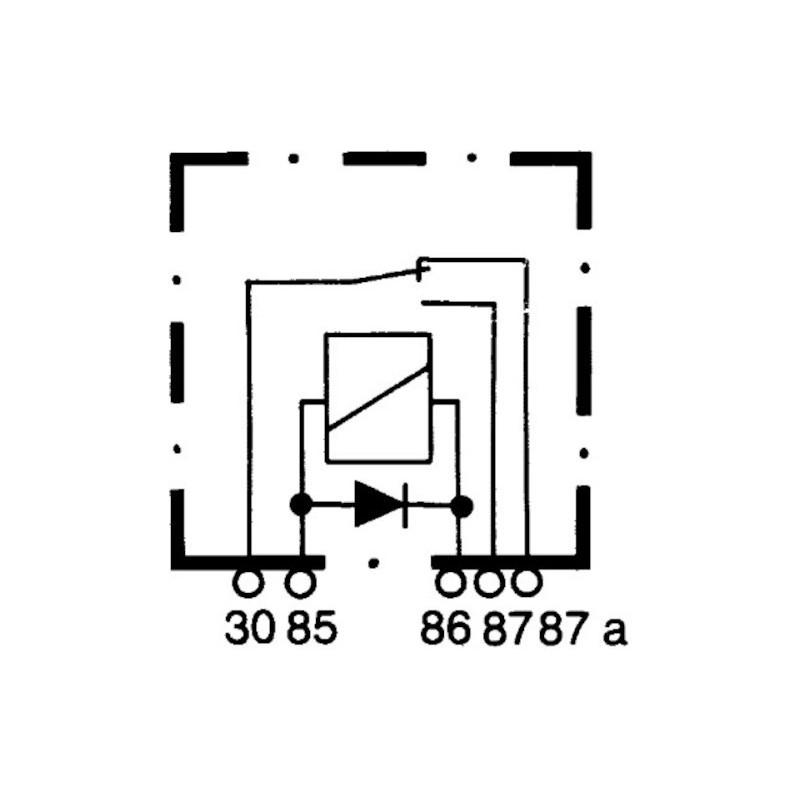 HELLA 4RD 933 332-091 Relais, Arbeitsstrom - 24V - 5-polig